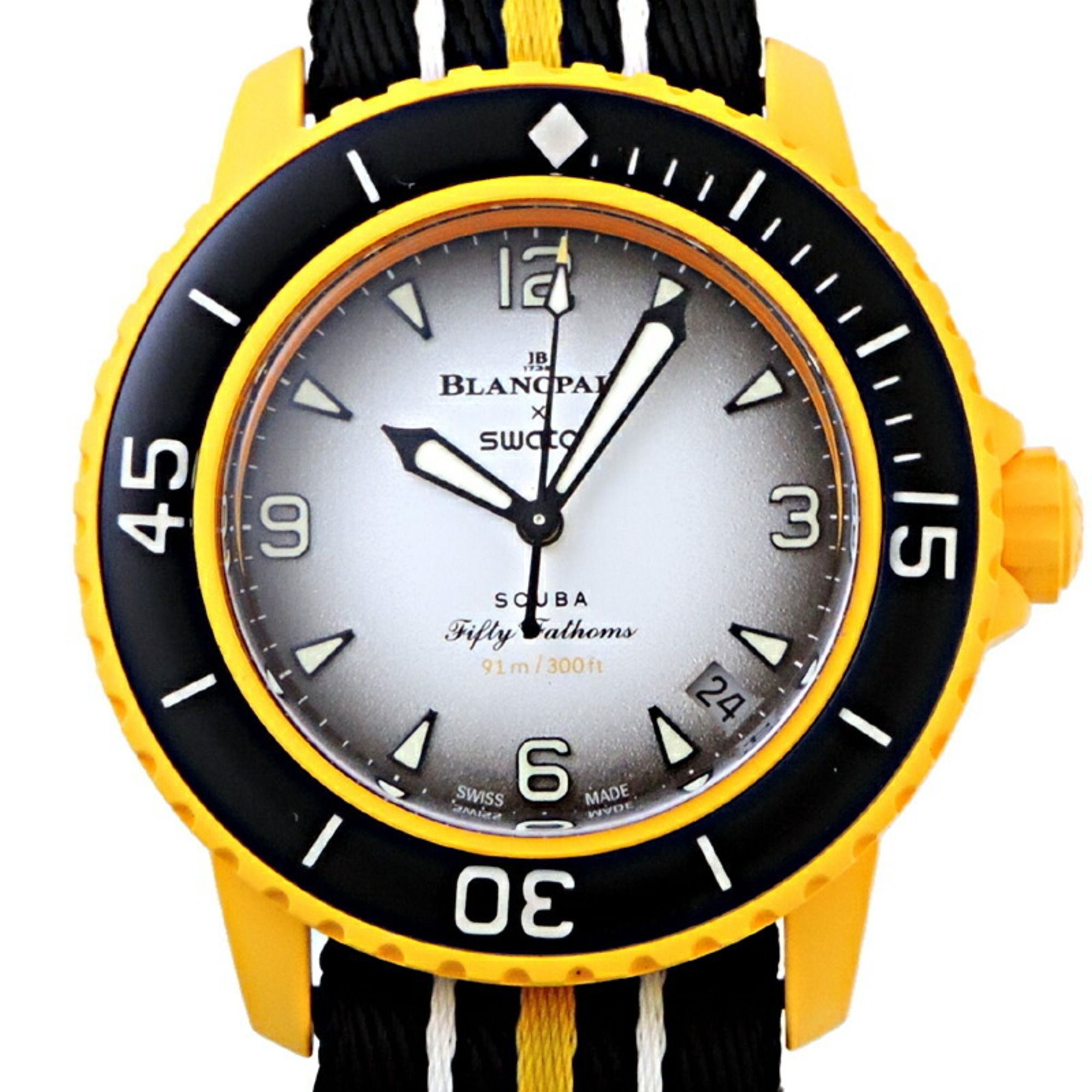 Swatch x Blancpain Fifty Fathoms Pacific Ocean Men's Watch SO35P100