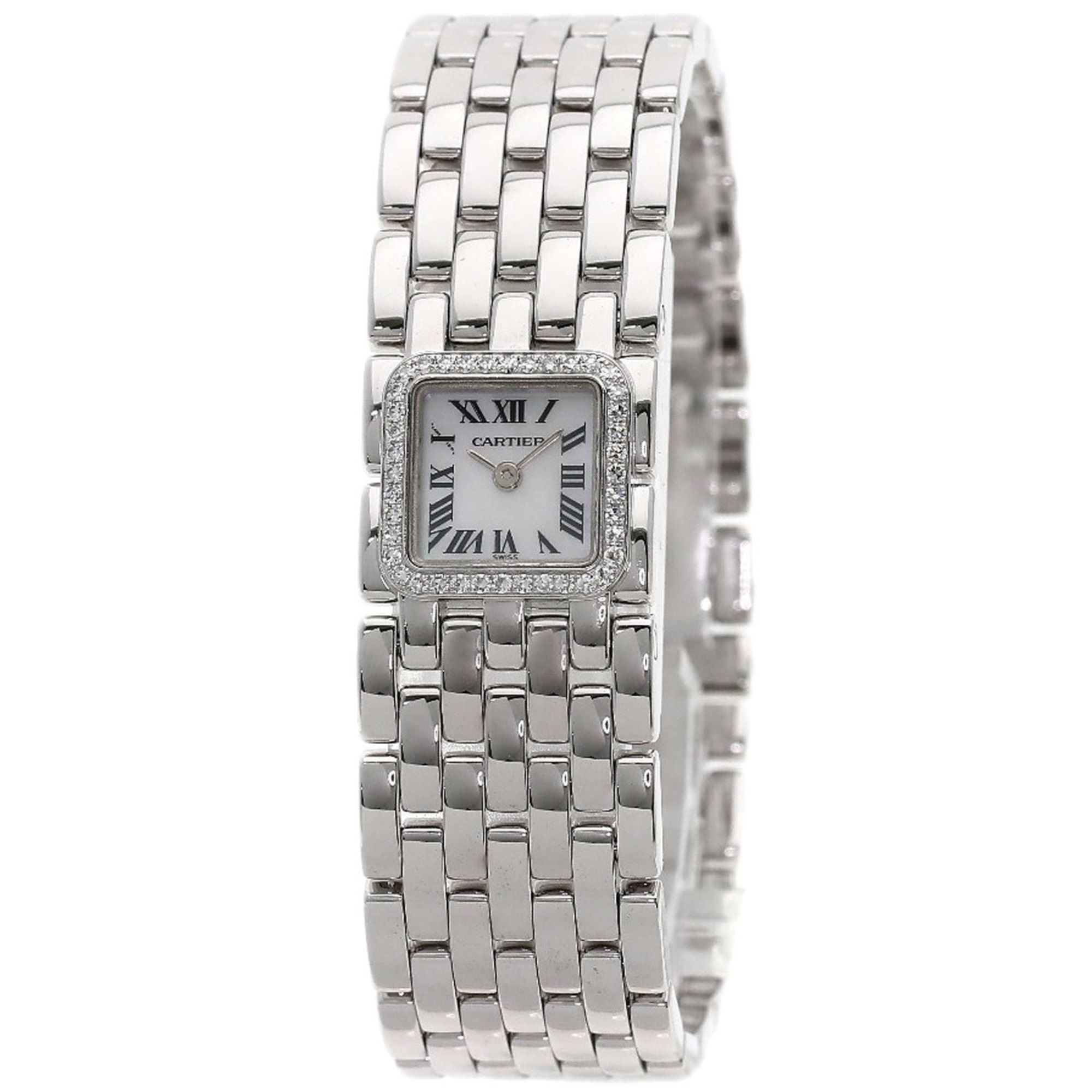 Cartier WG3002T8 Panthere Mini Ruban Diamond Watch K18 White Gold K18WG Women's CARTIER