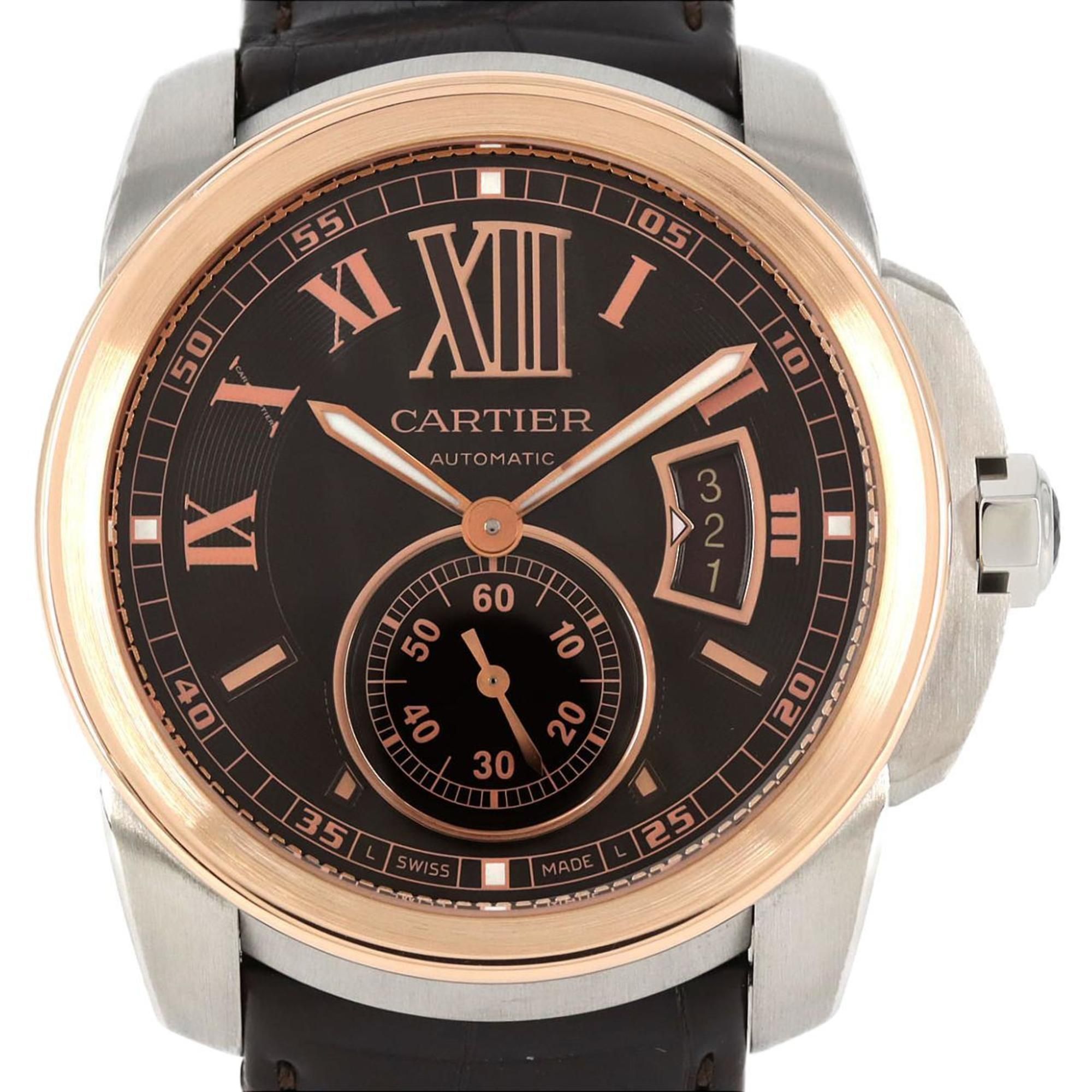 Cartier Calibre de LM PG Two-tone Watch W7100051 SSxPG Automatic