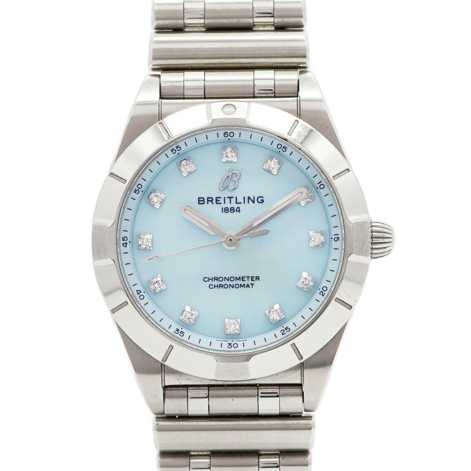 Breitling Chronomat 28 A72310 Women's Blue Dial Watch