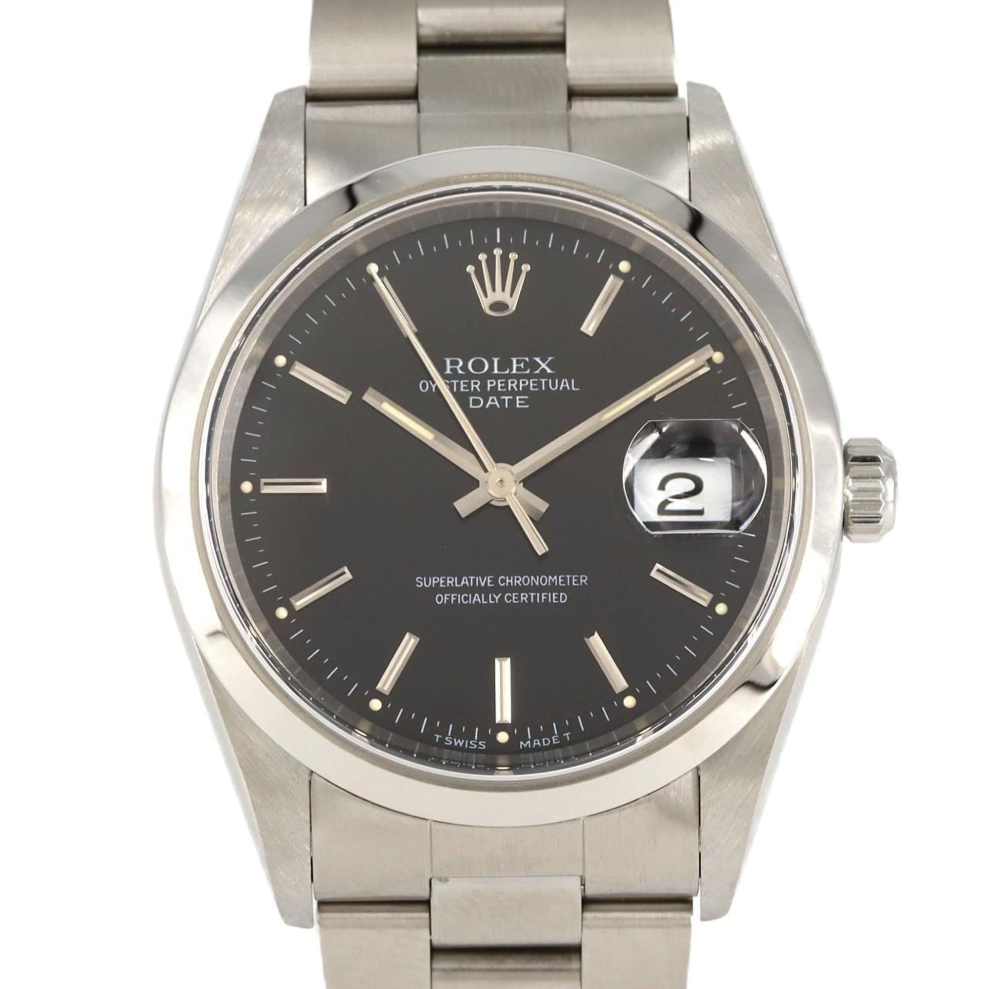 Rolex Oyster Perpetual Date 15200 Stainless Steel Automatic Watch, U-Serial Number