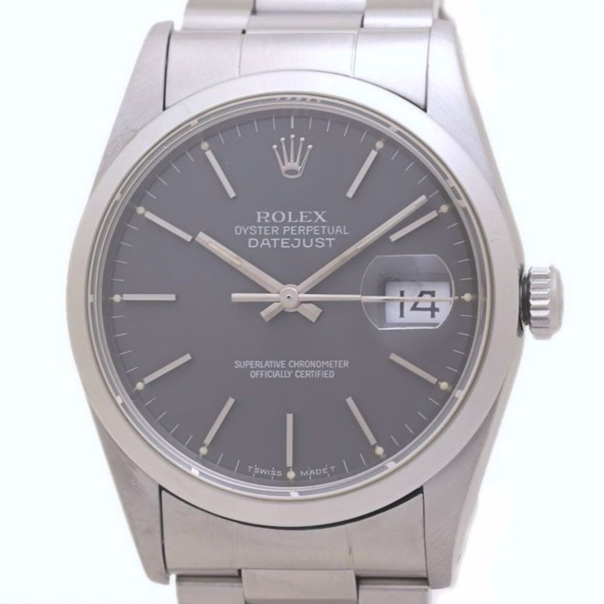 ROLEX Rolex Datejust 16200 Men's Watch, Stainless Steel 40206