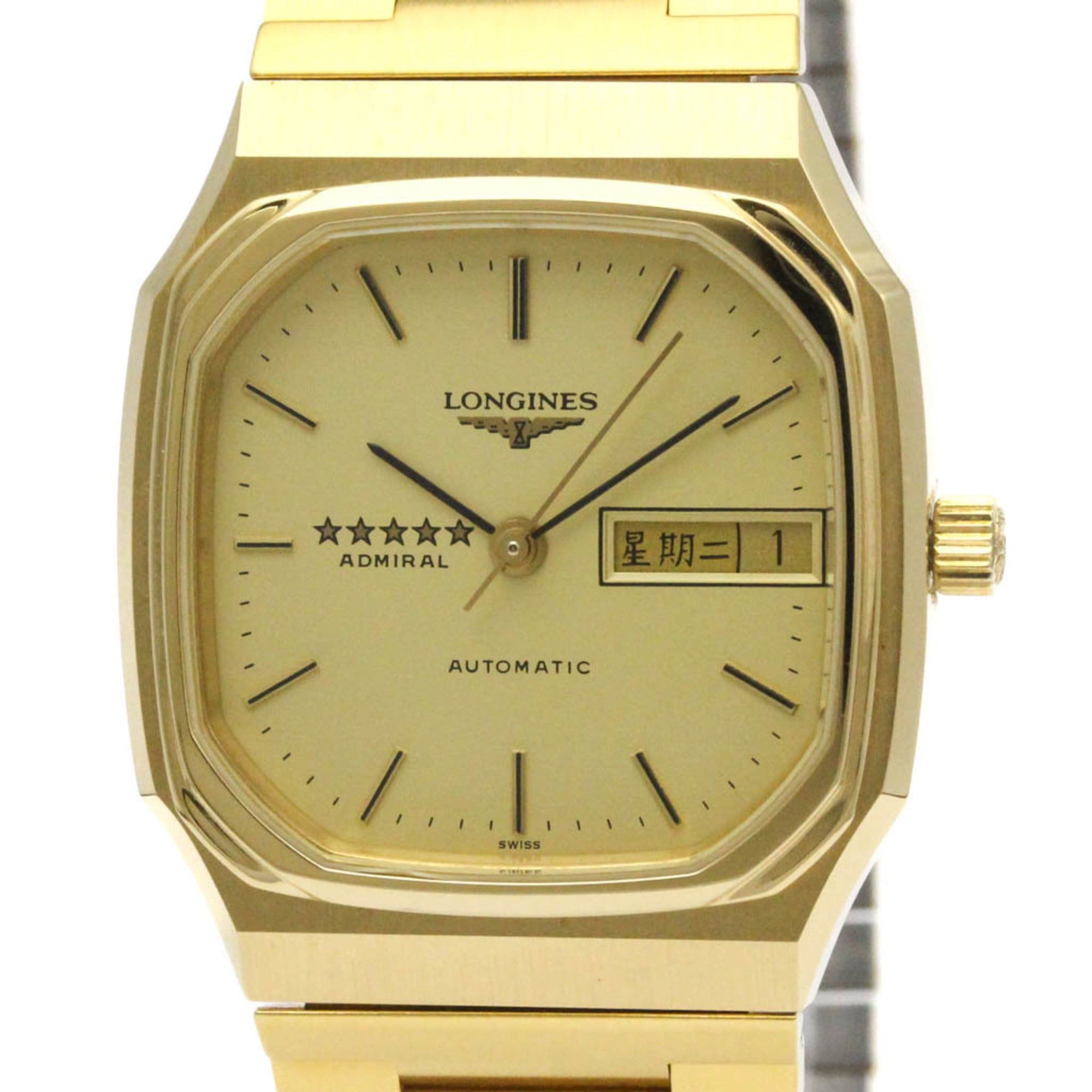 LONGINES Admiral Gold Plated Automatic Mens Watch L7.635.2