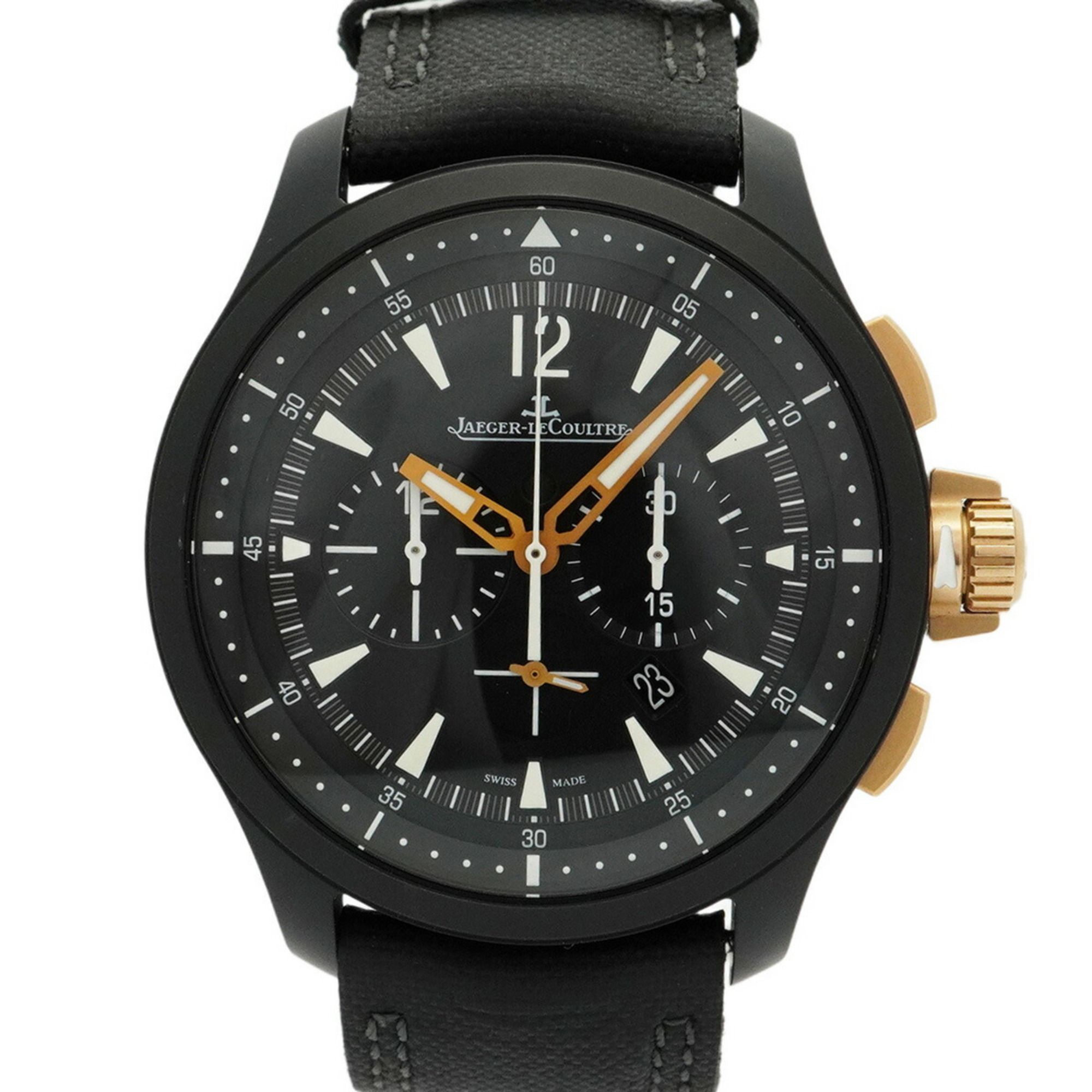 Jaeger-LeCoultre Master Compressor 179.C.C7 Black Dial Men's Watch