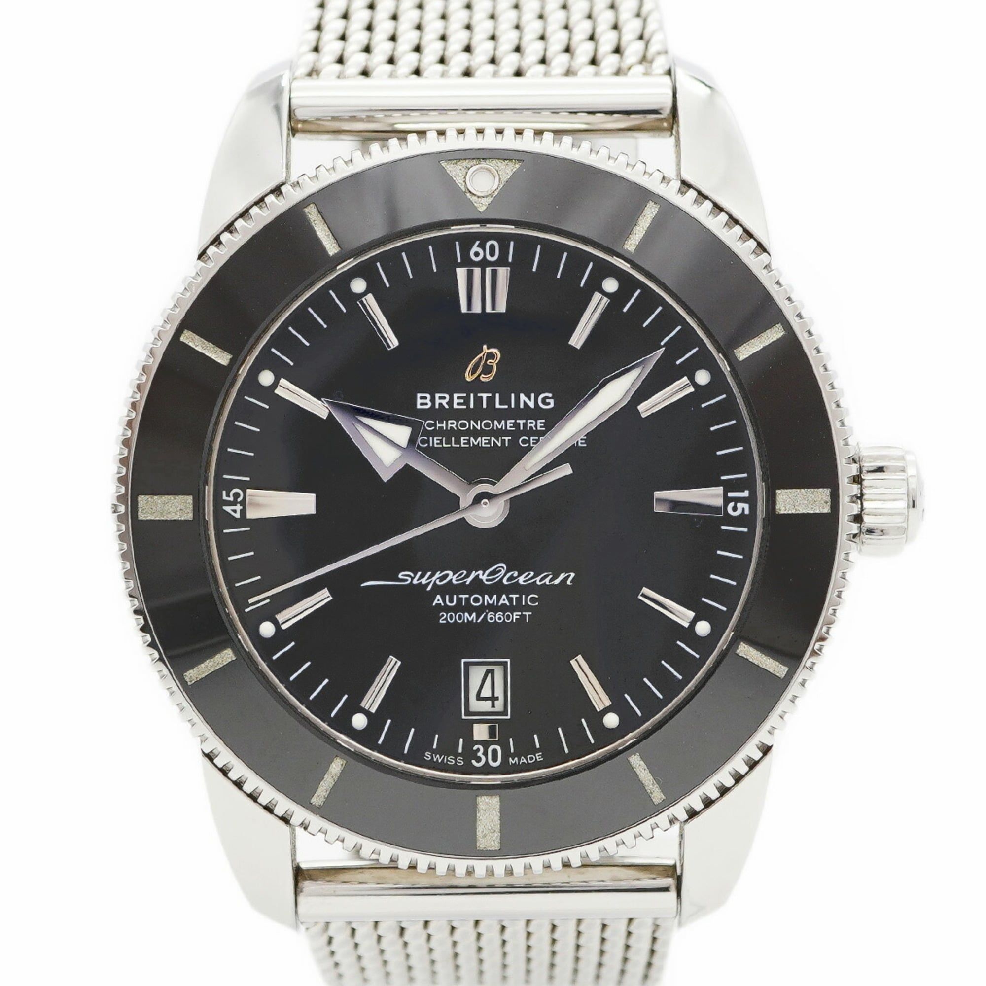 Breitling Superocean AB2020 Black Dial Men's Watch