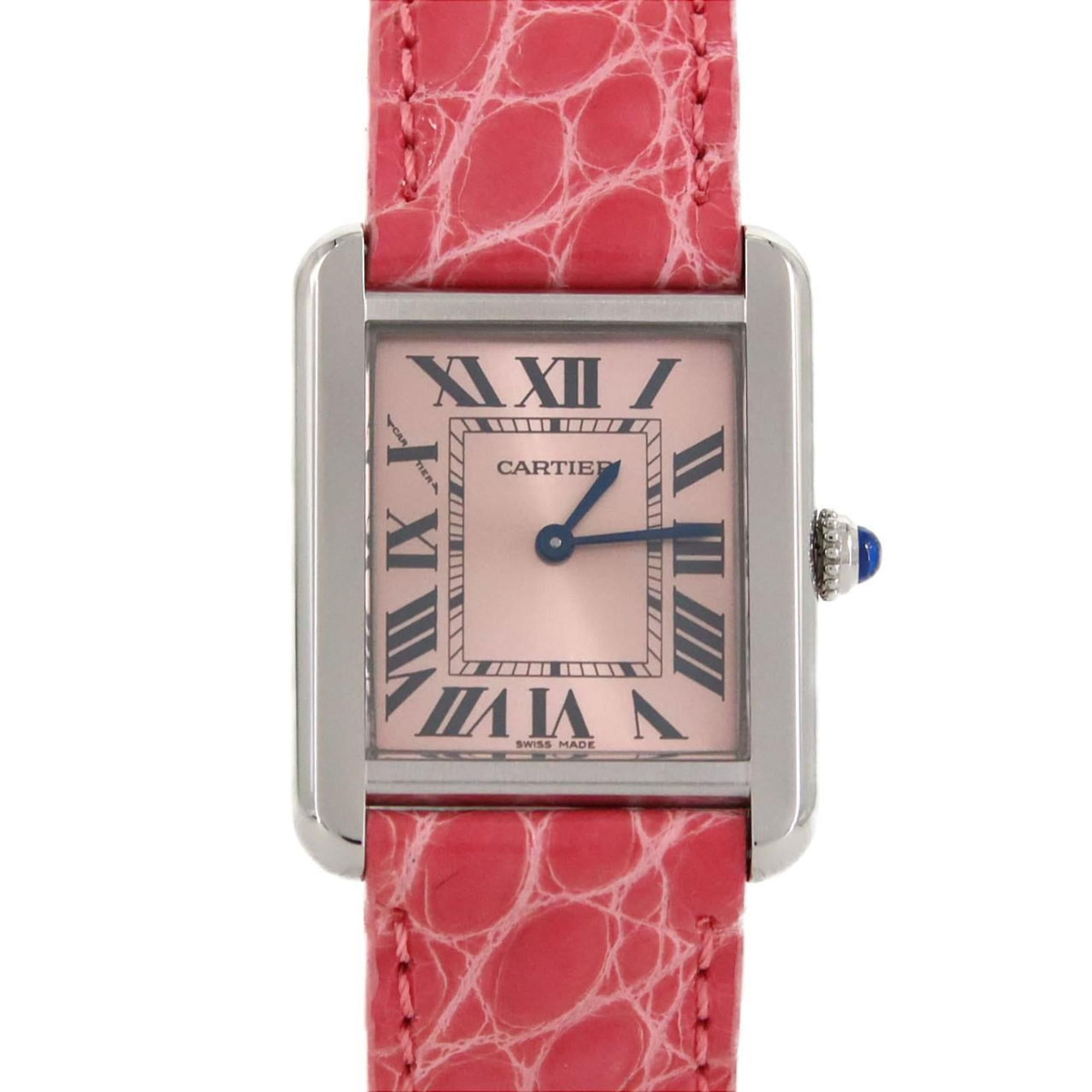Cartier Tank Solo SM W5200000 Stainless Steel Quartz Watch