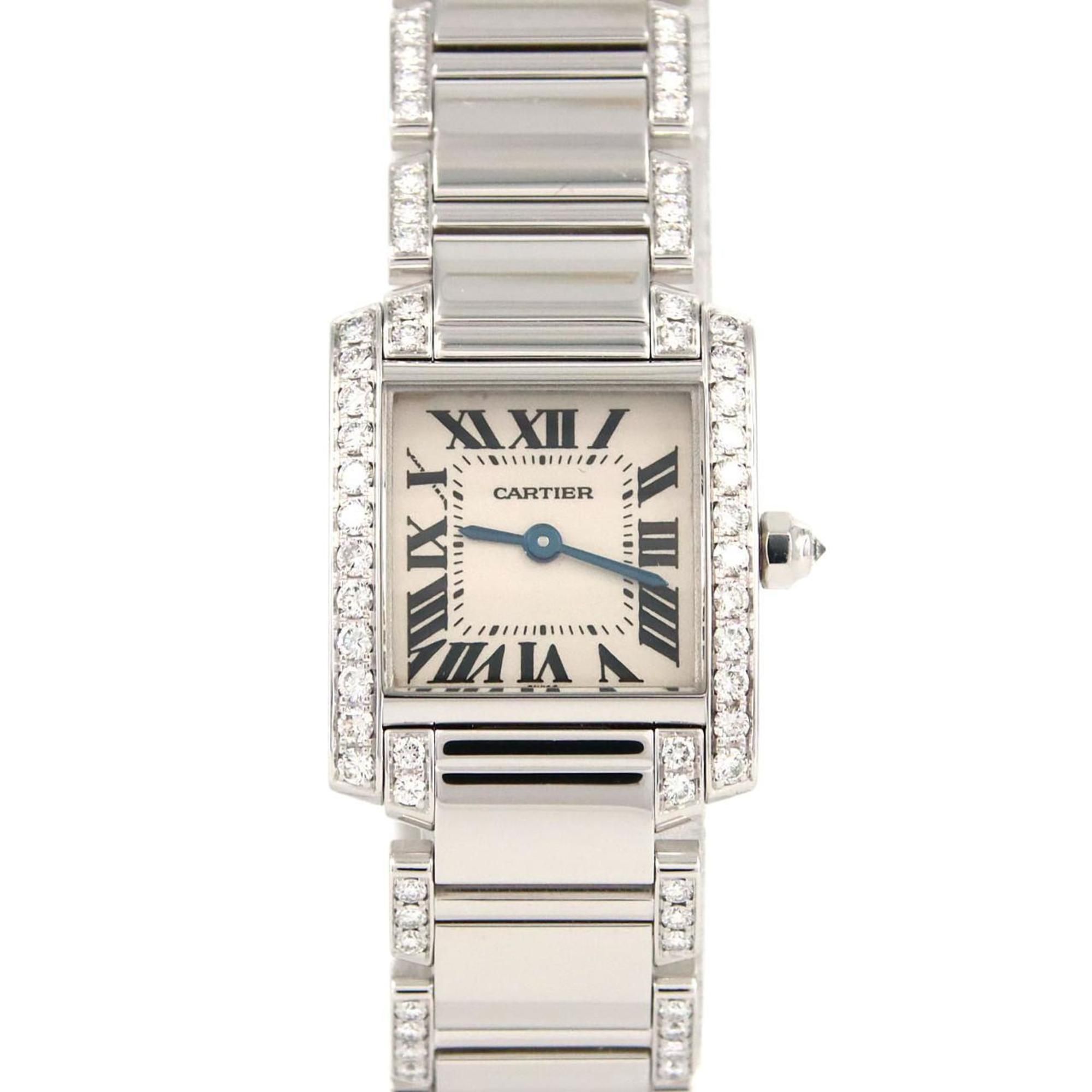Cartier Tank Française SM WG D Breath Half WE1002SC Quartz Watch