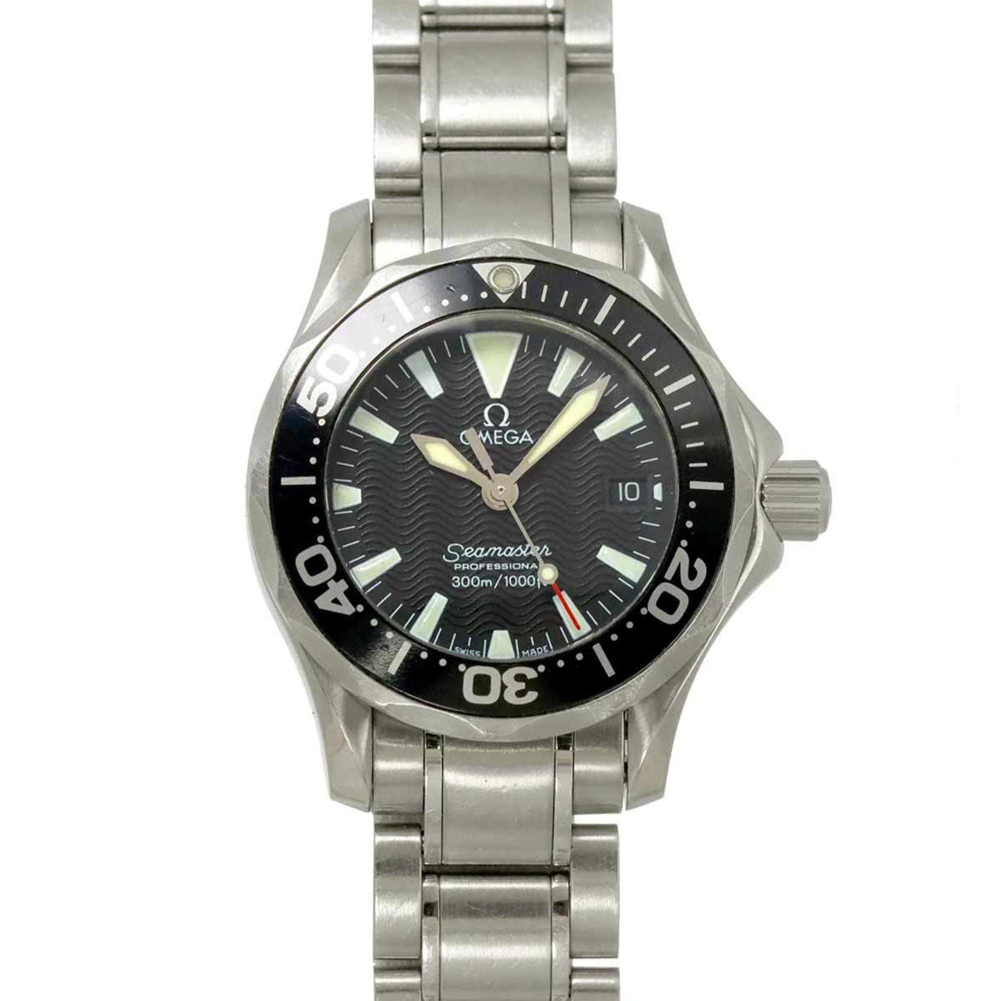 OMEGA Seamaster Professional 2282 50 Women's Watch with Date Display, Black Quartz Movement