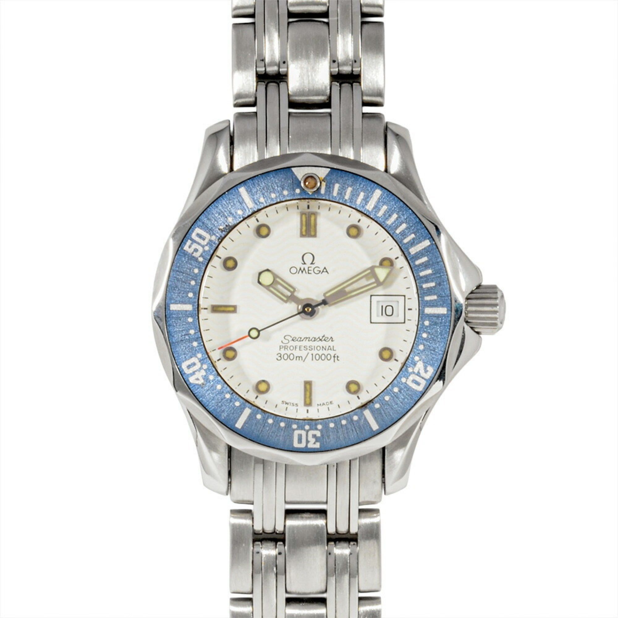 Omega Seamaster 2583.20 Quartz Watch with White Dial for Women