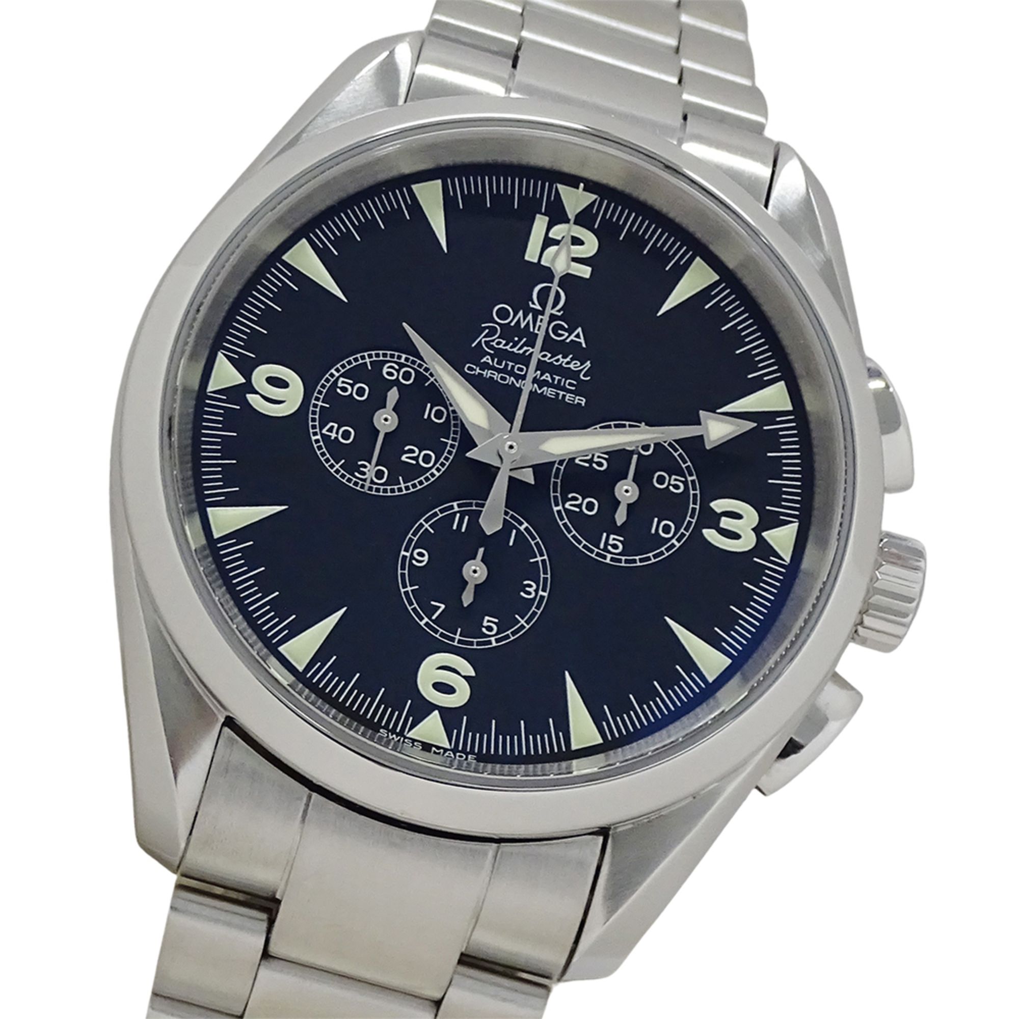 OMEGA Seamaster Aqua Terra Railmaster 2512.52 Men's Chronograph Automatic Watch in Stainless Steel w