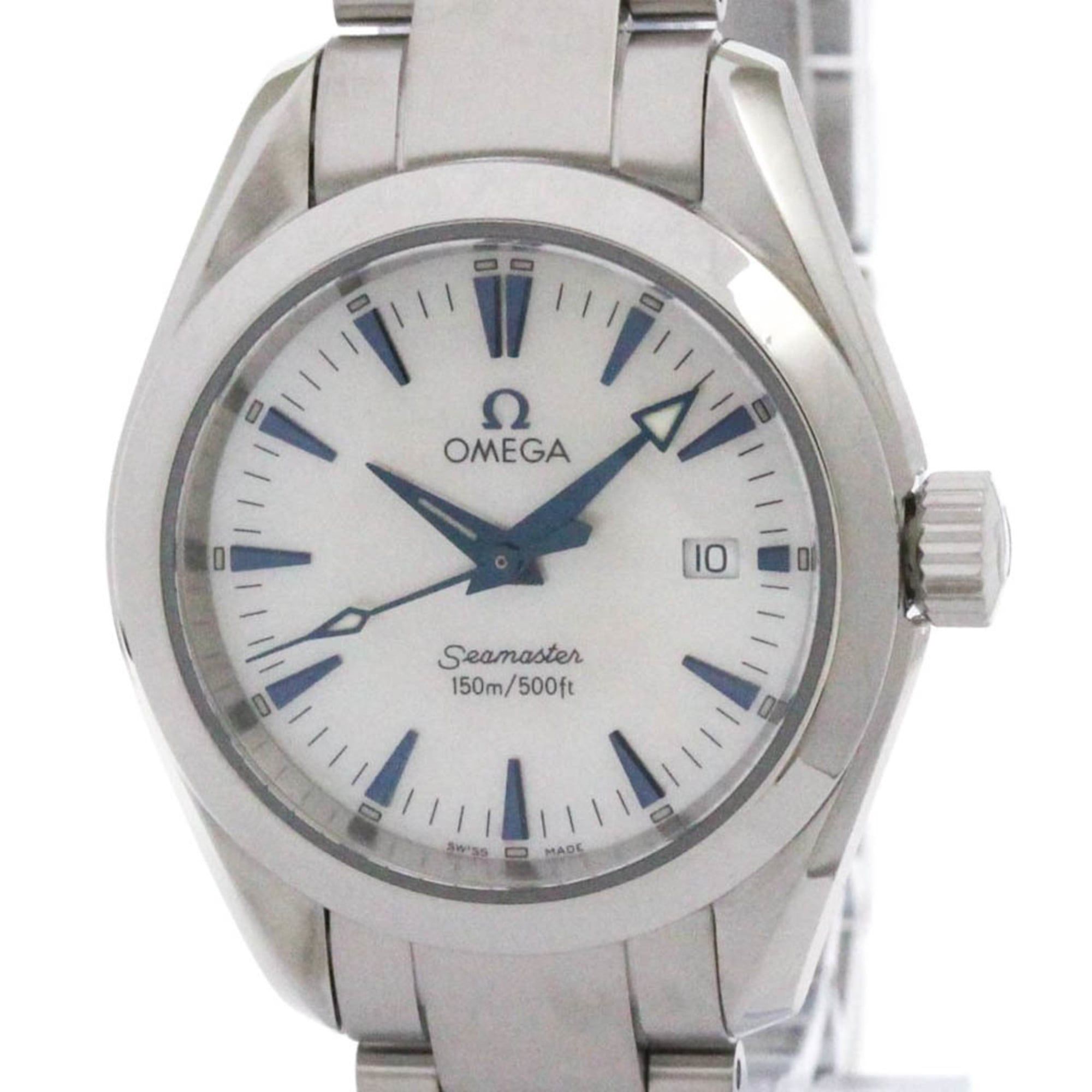 OMEGA Seamaster Aqua Terra MOP Dial Steel Ladies Watch 2577.70 Polished