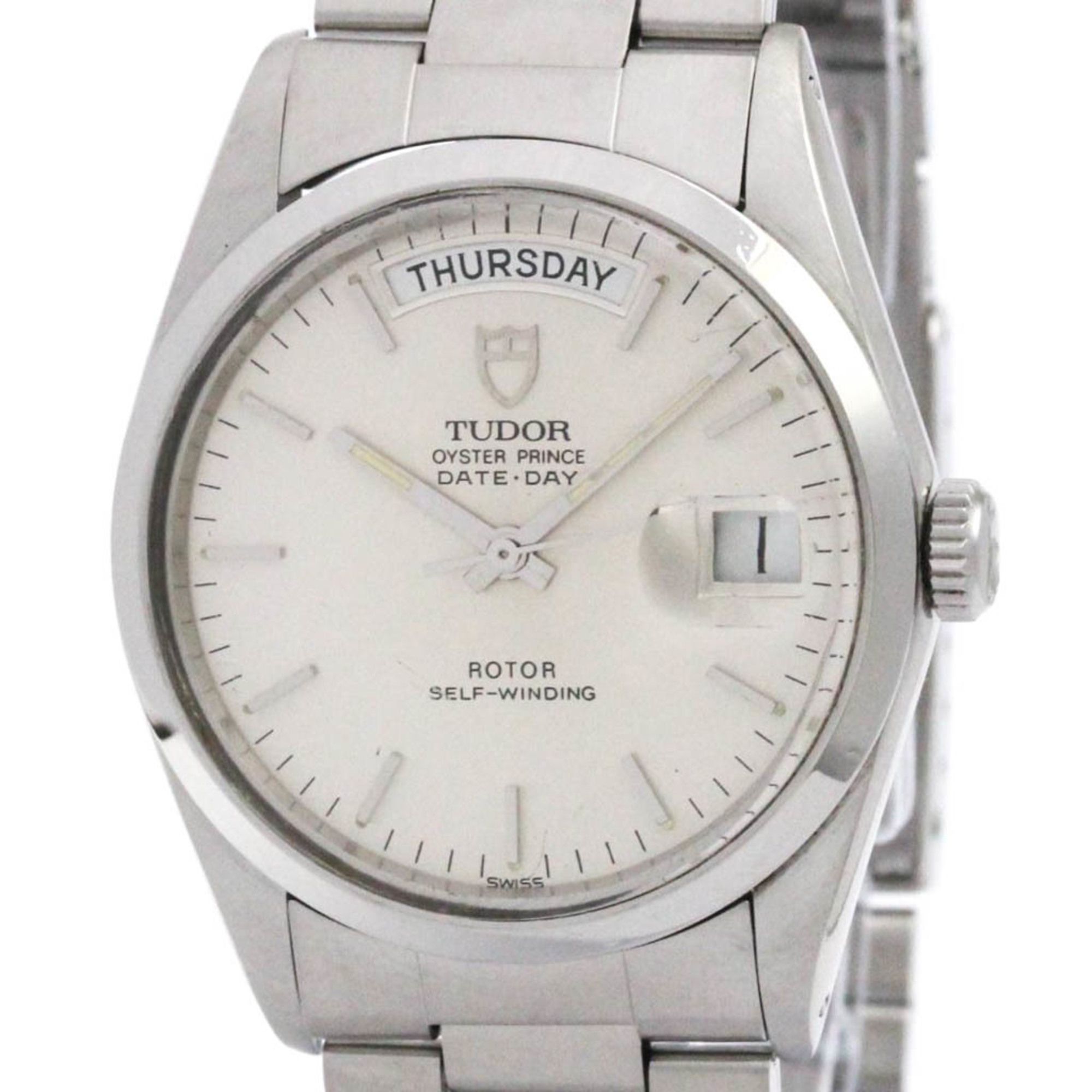 TUDOR Oyster Prince Date Day 94500 Steel Mens Automatic Watch Polished