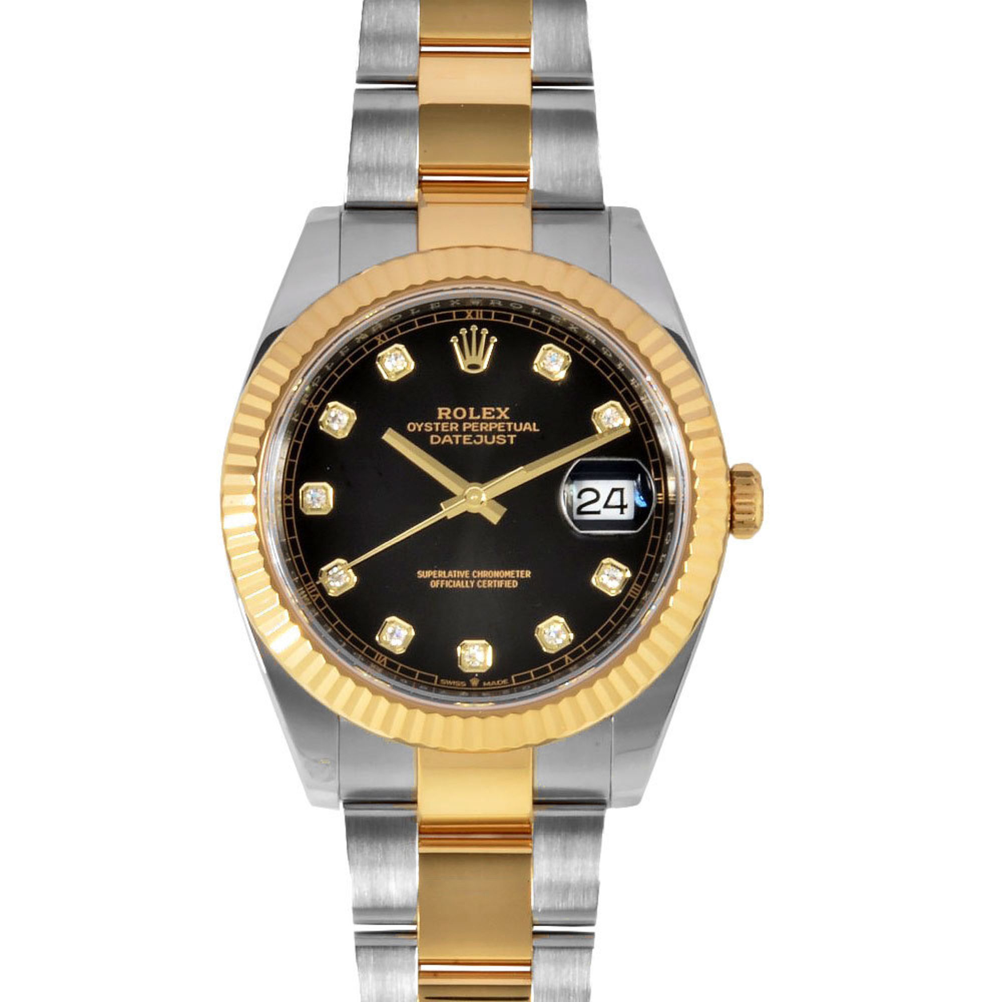 Rolex ROLEX 126333G Datejust 41 Random Wristwatch Automatic Black Dial YG x SS Oyster October 2022 M