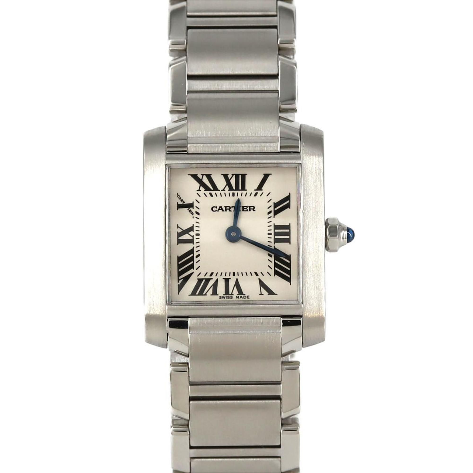 Cartier Tank Française SM W51008Q3 Stainless Steel Quartz