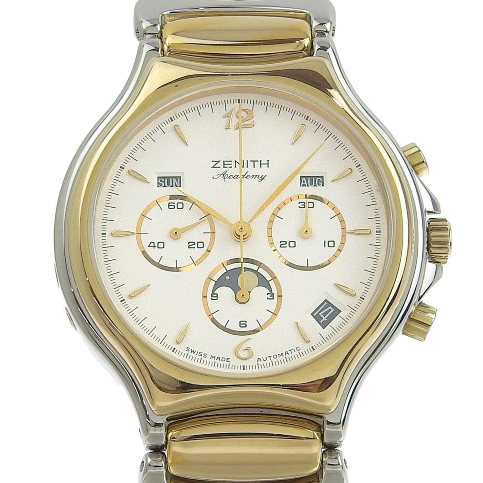 Zenith ZENITH Academy Elprimero Moon Phase Triple Calendar Automatic Winding Watch 2022/08 Overhaule