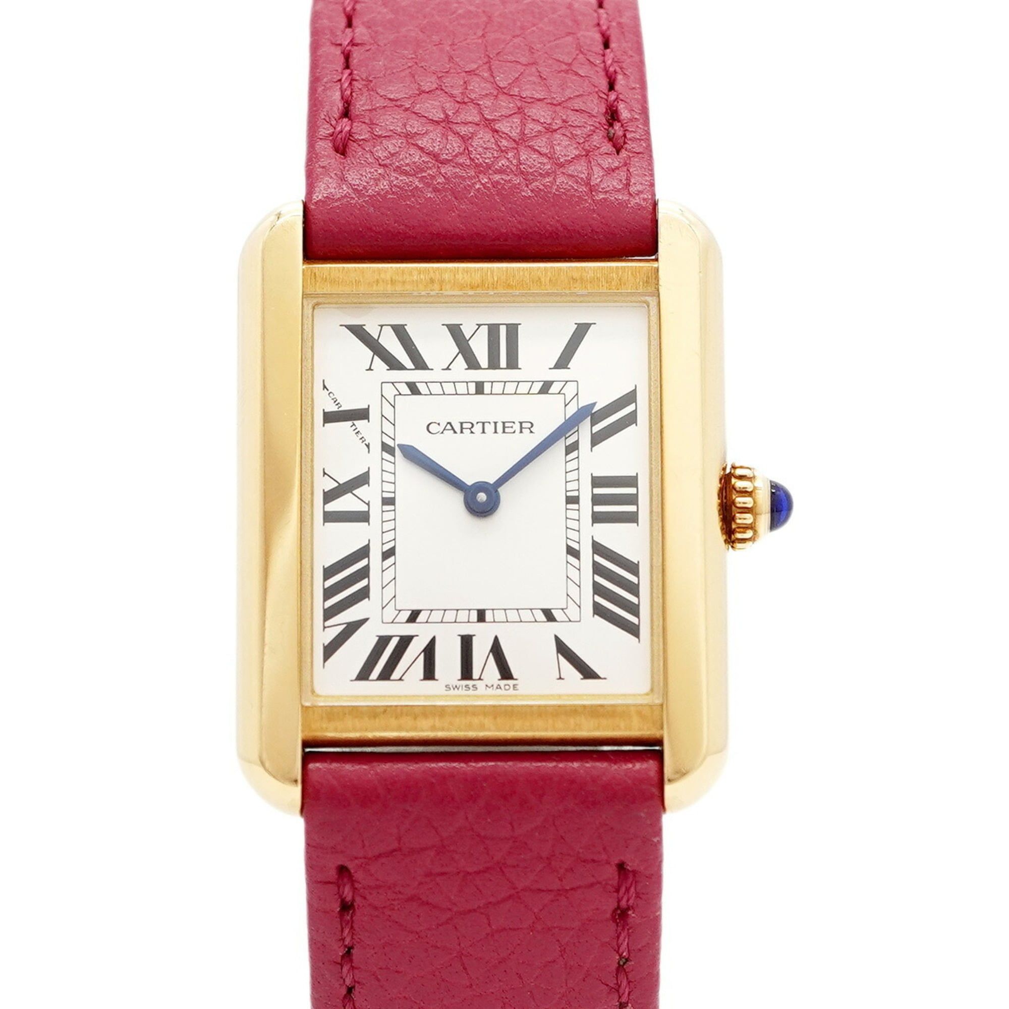 Cartier Tank Solo SM W5200002 Silver Dial Women's Watch
