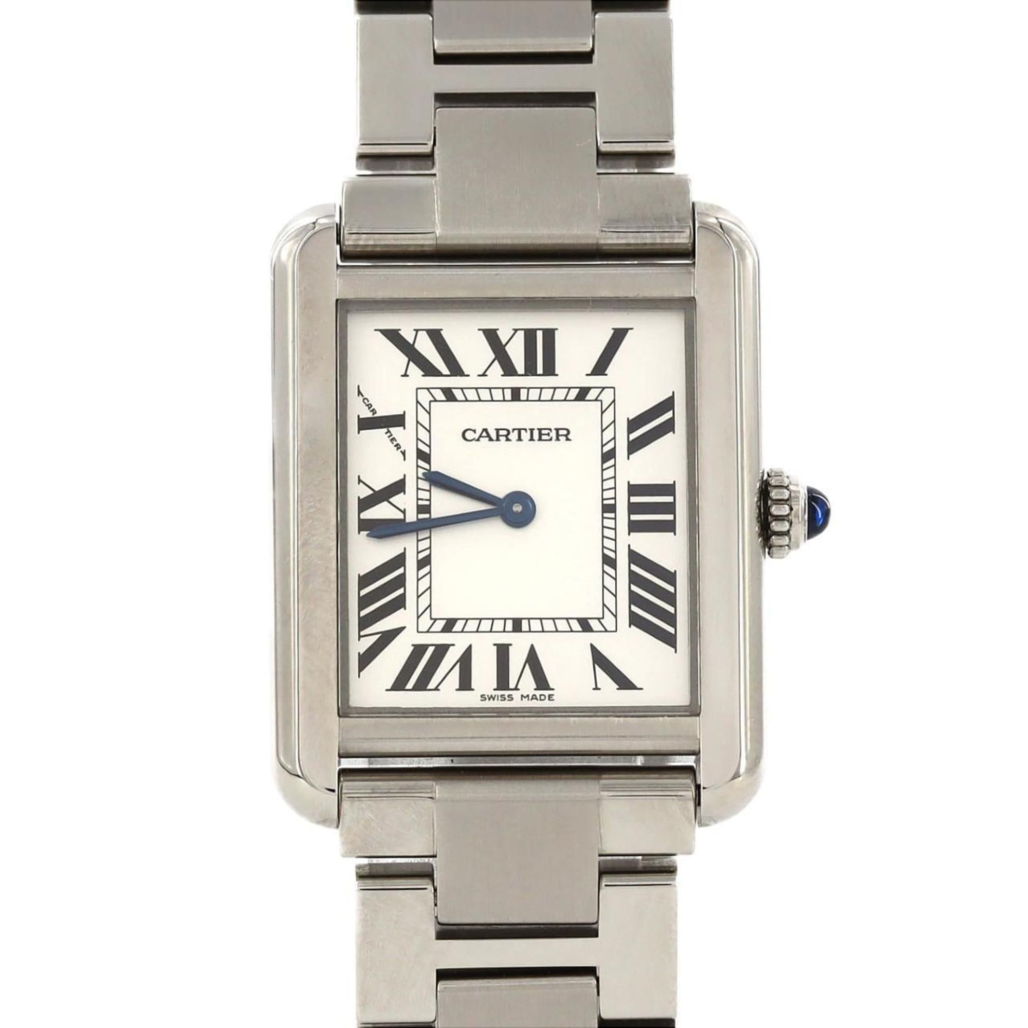 Cartier Tank Solo SM W5200013 Stainless Steel Quartz Watch