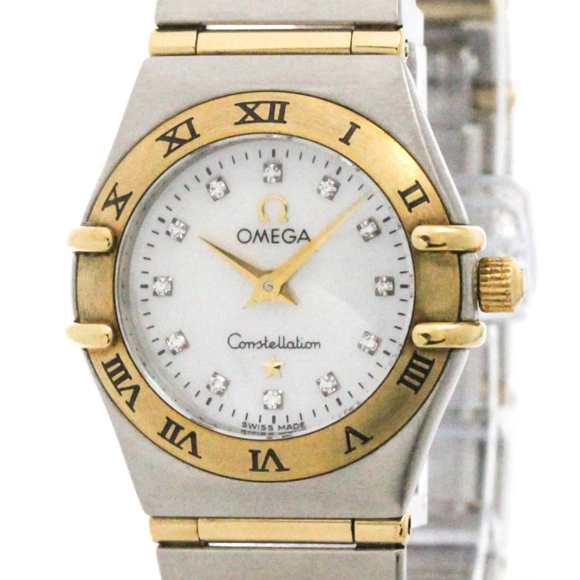 OMEGA Constellation Diamond MOP Dial Ladies Watch 1262.75 Polished