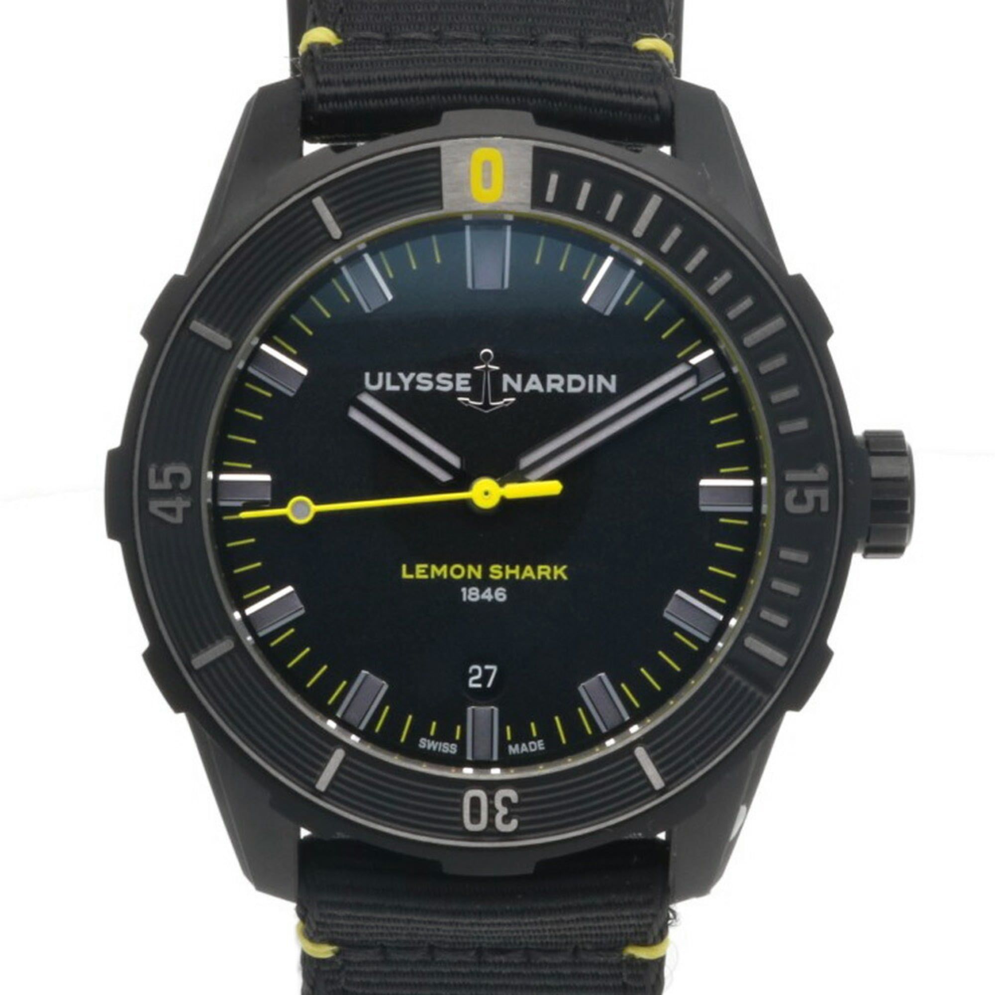 Ulysse Nardin Lemon Shark Watch Stainless Steel 8163-175/92 Automatic Men's Limited to 300 pieces wo