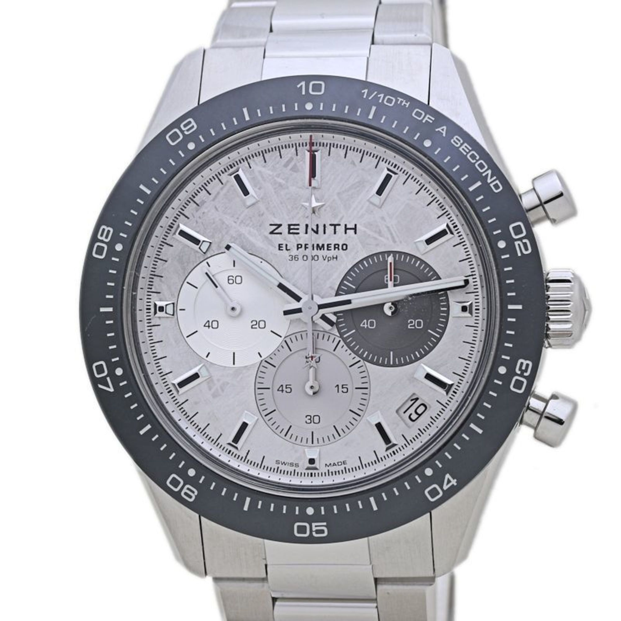 ZENITH Chronomaster Sport 03.3120.3600 Meteorite Men's Stainless Steel Watch 40101