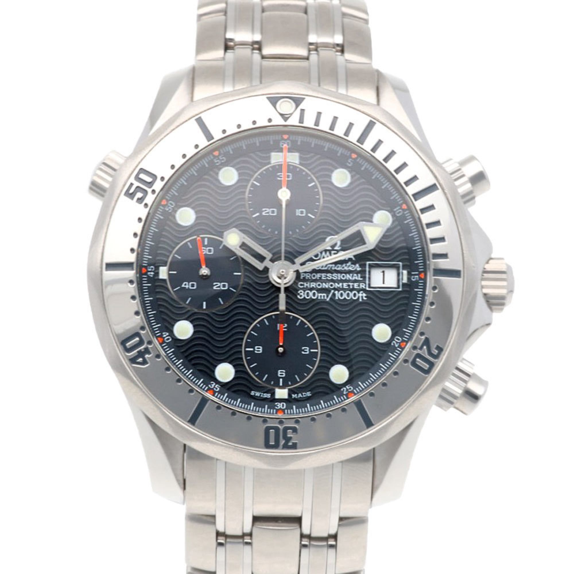 Omega Seamaster Watch, Stainless Steel, Automatic, Men's, OMEGA Chronograph, Overhauled