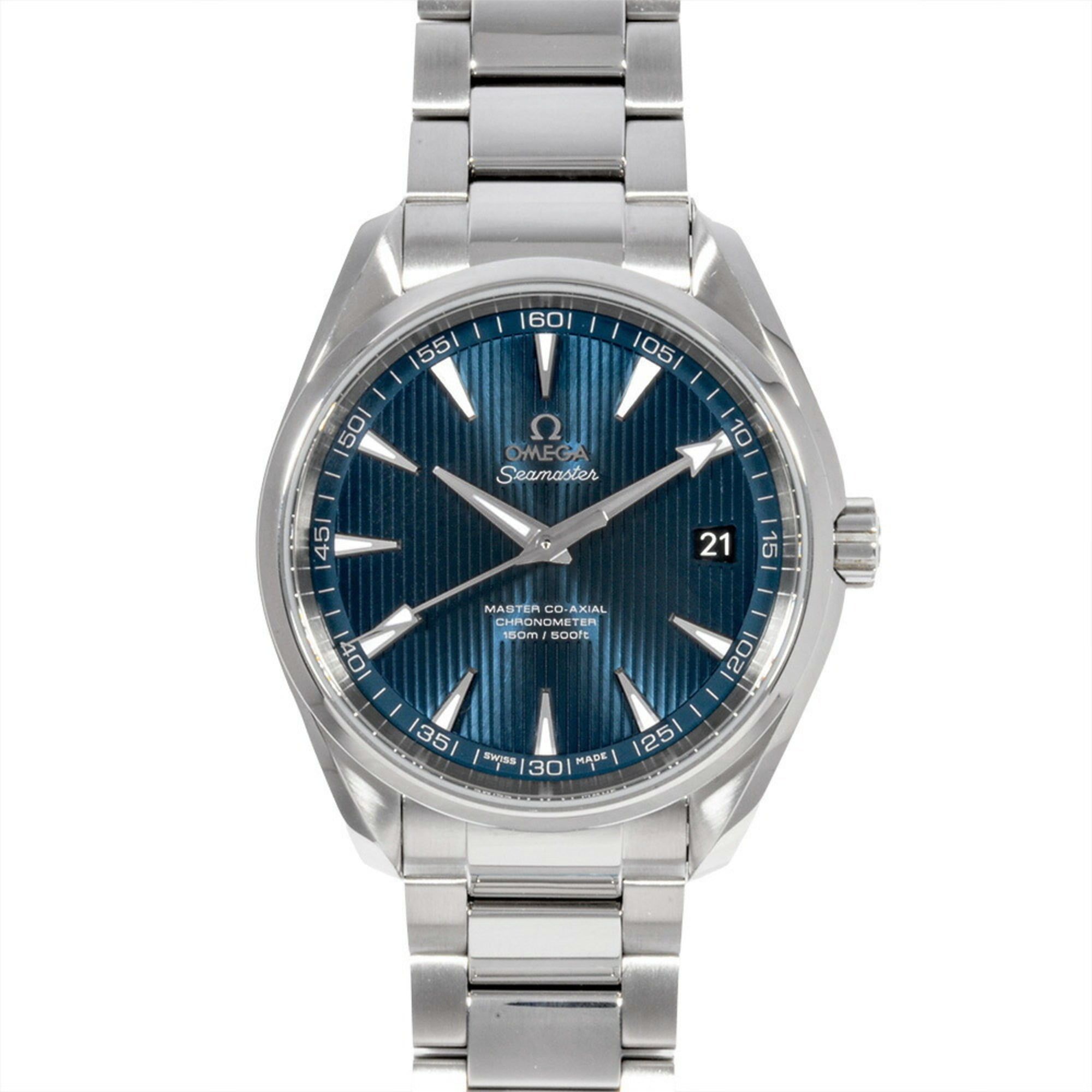 OMEGA 231.10.42.21.03.003 Seamaster Aqua Terra Master Co-Axial Automatic Watch, Blue Dial, Men's