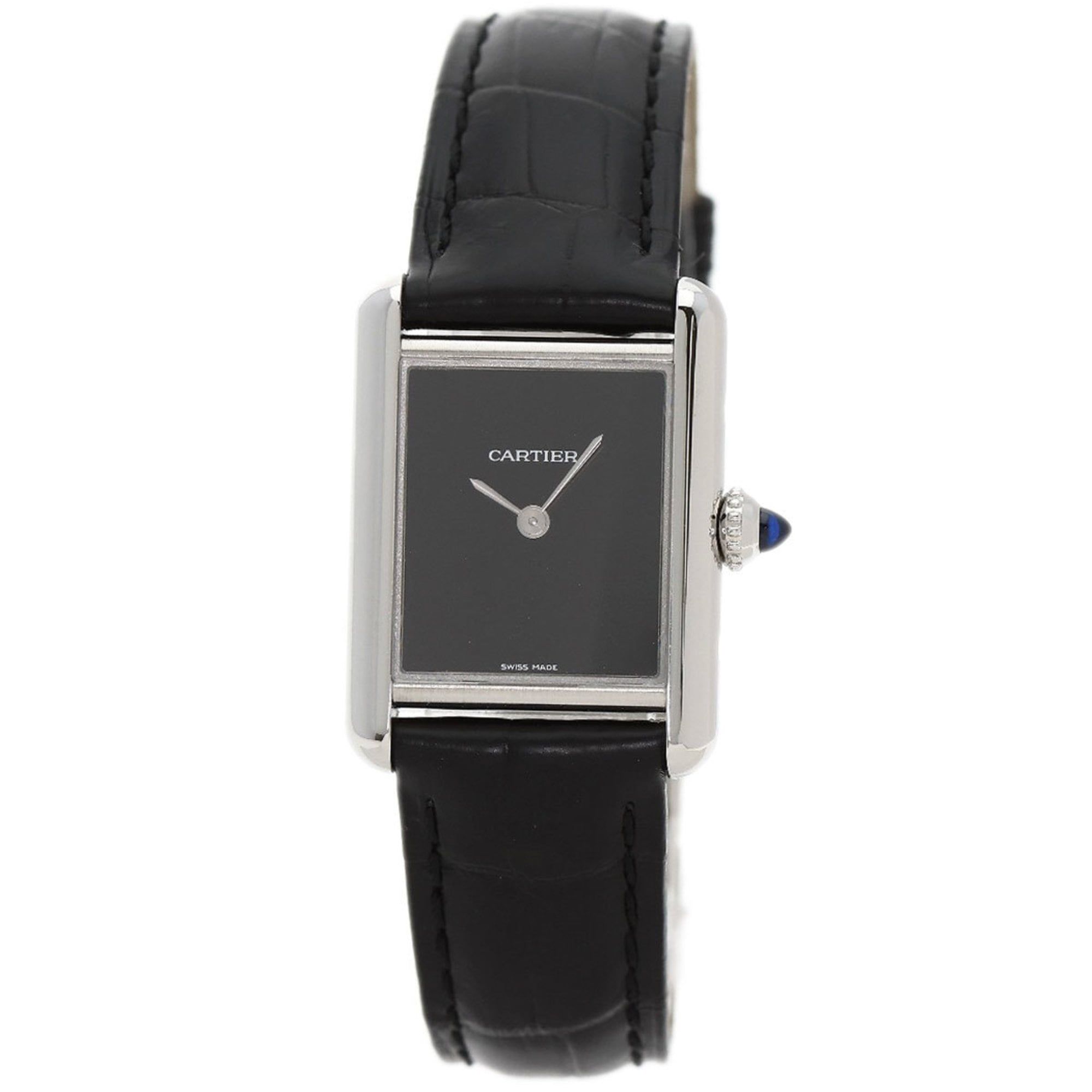 Cartier Tank Must SM WSTA0071 Stainless Steel/Leather Women's Watch