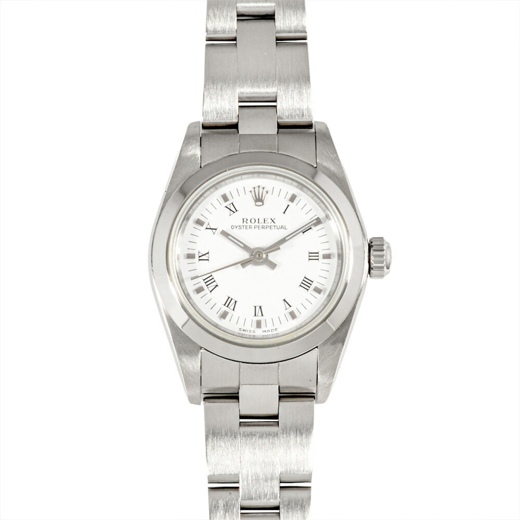 Rolex ROLEX 76080 A-series (manufactured circa 1998-1999) Automatic Wristwatch, White Dial, Men's