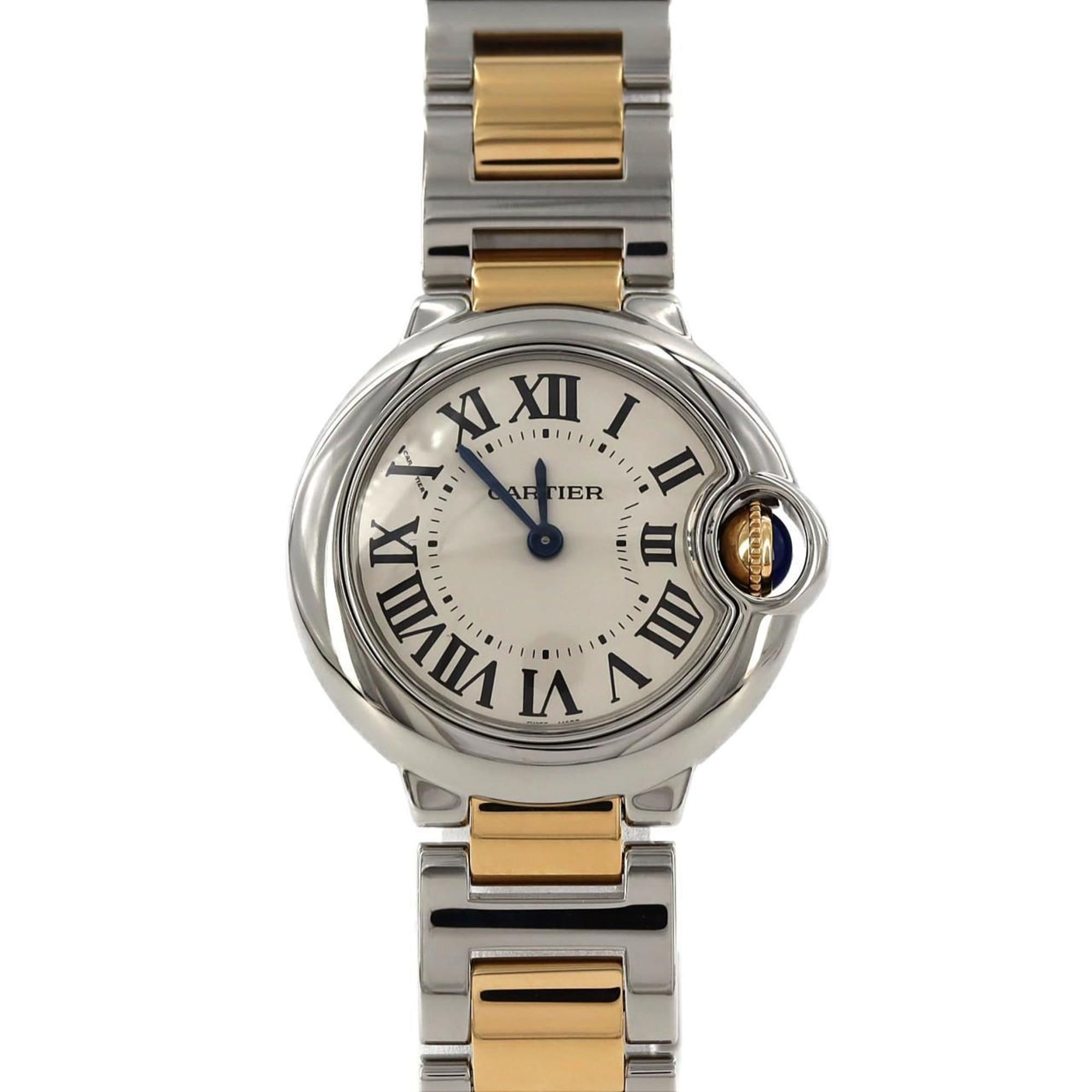 Cartier Ballon Bleu SM Two-tone Watch W69007Z3 W2BB0010 SSxYG Quartz Movement