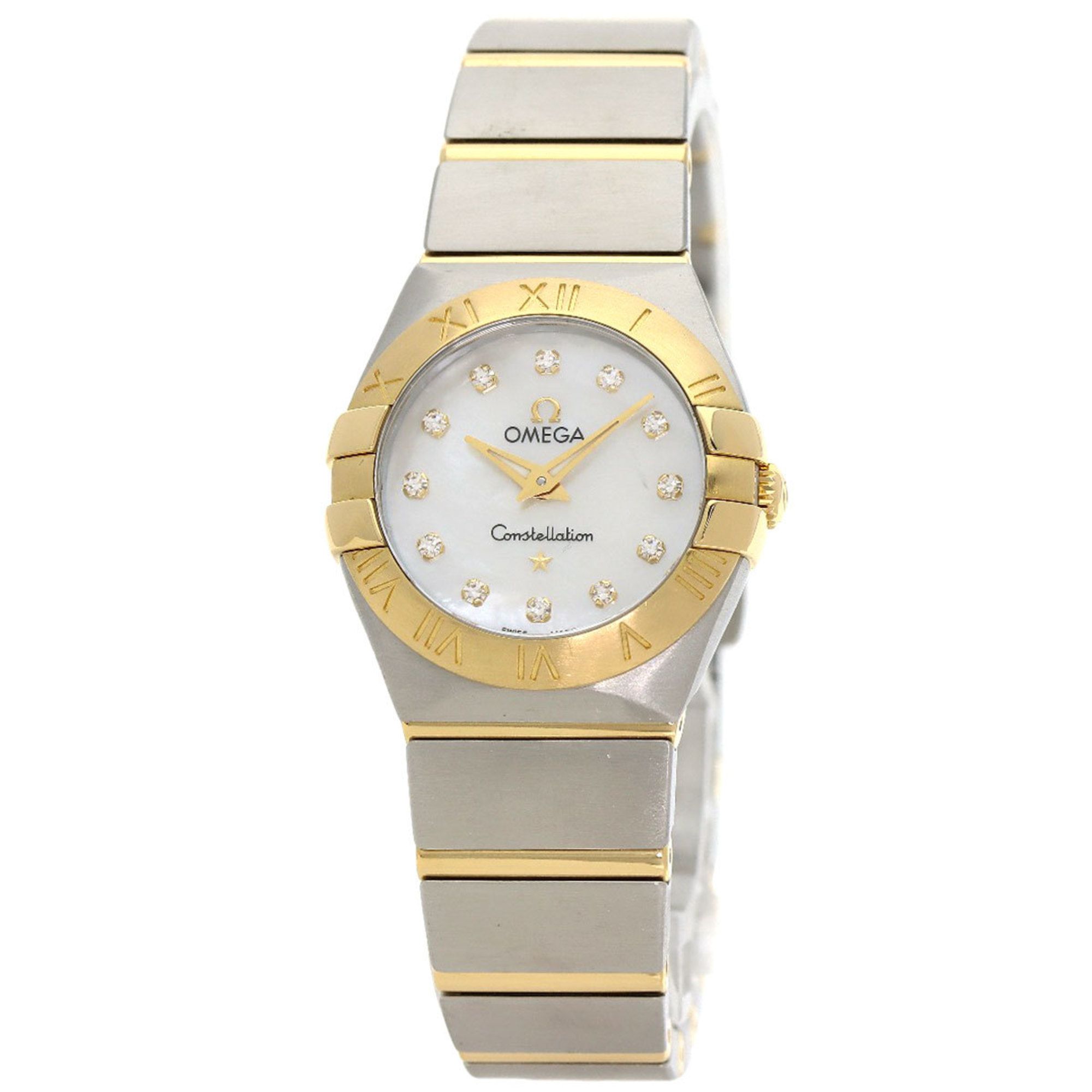 Omega 123.20.24.60.55.002 Constellation 12P Diamond Watch, Stainless Steel, SSx18KYG, Women's