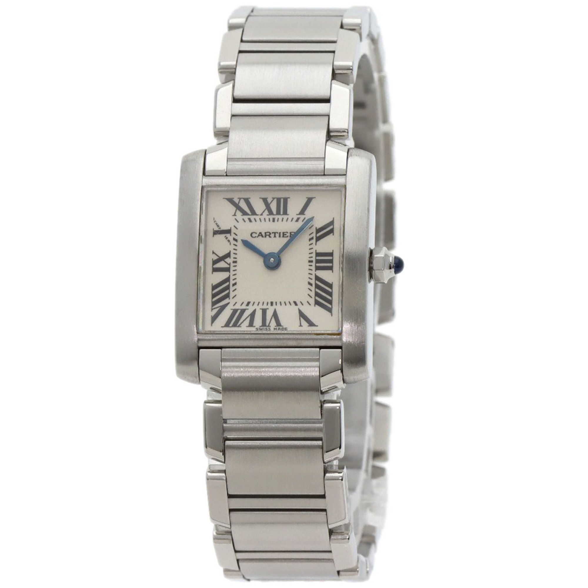 Cartier Tank Française W51008Q3 SM Stainless Steel Watch for Women