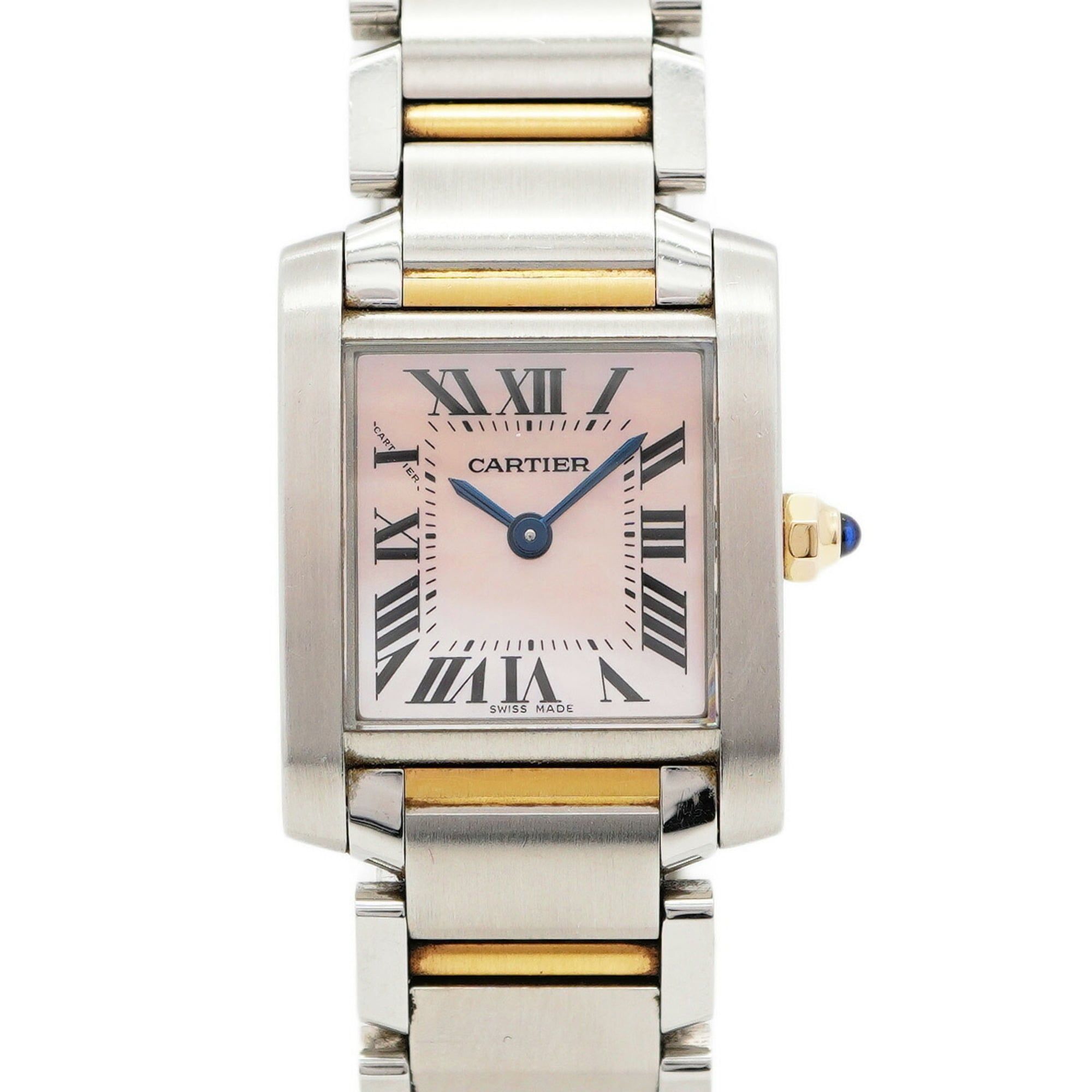 Cartier Tank Française SM W51027Q4 Pink Dial Women's Watch