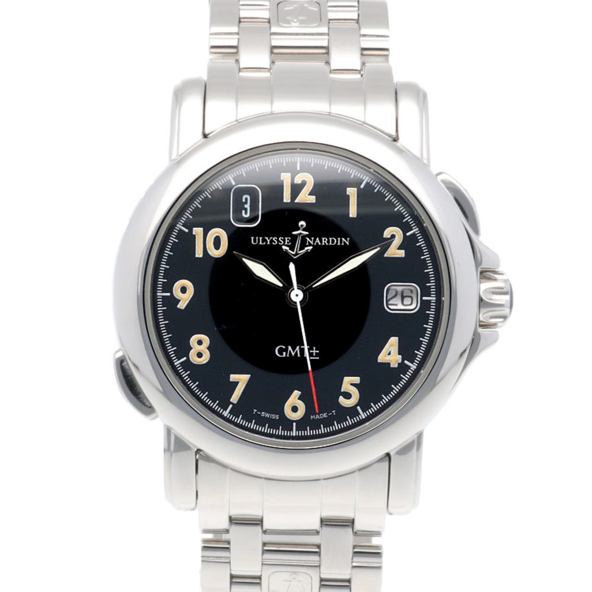 Ulysse Nardin San Marco GMT Watch Stainless Steel N?2612 Automatic Men's Overhauled