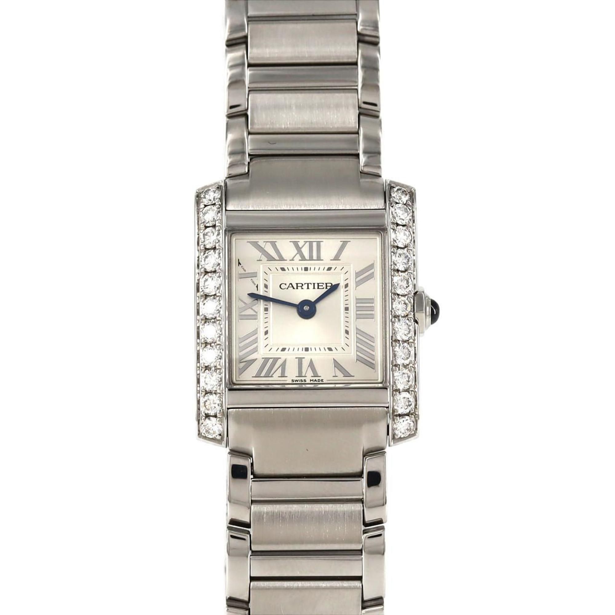 Cartier Tank Française SM D W4TA0020 Stainless Steel Quartz Watch