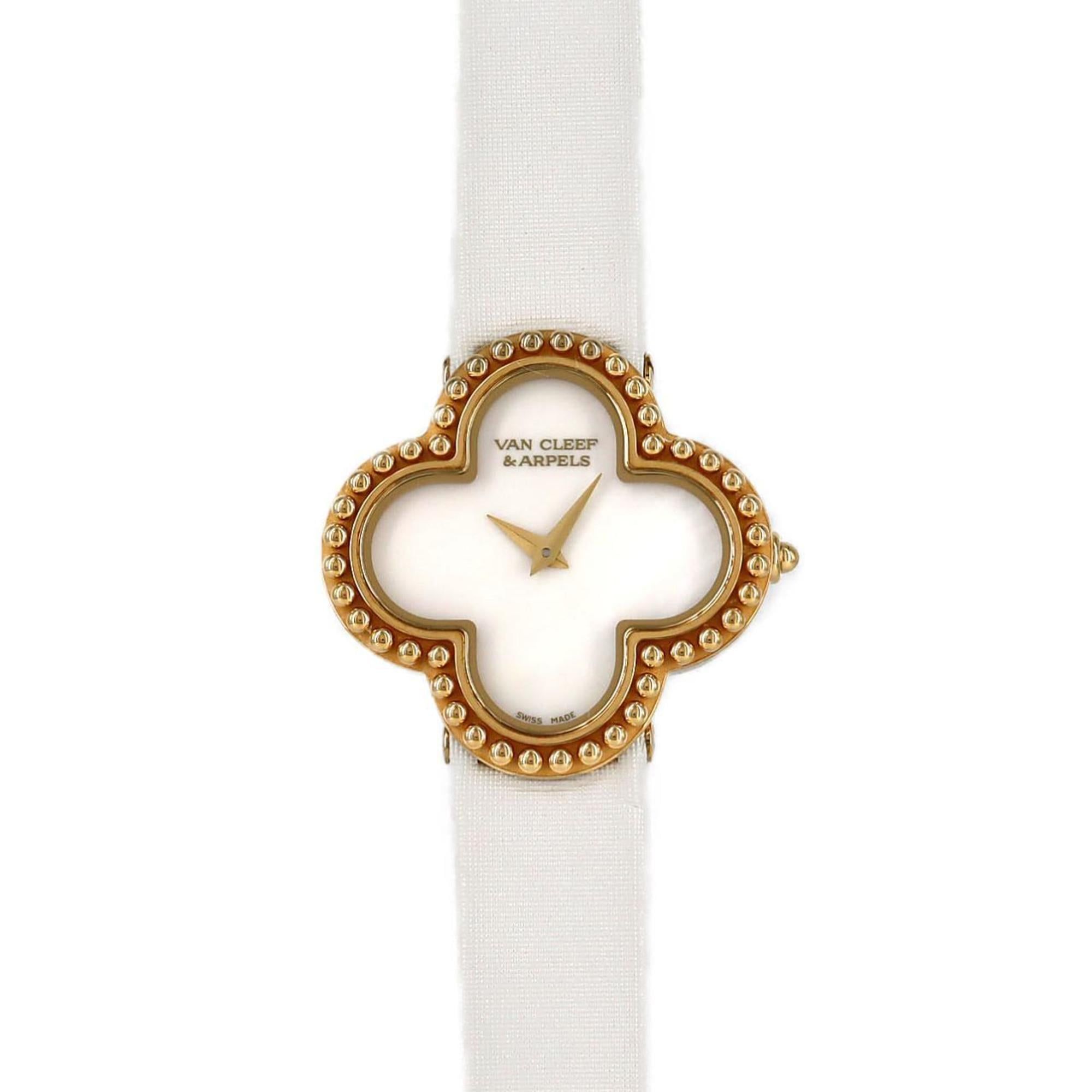 Van Cleef & Arpels Alhambra YG 136574 VCARD22000 Quartz Watch