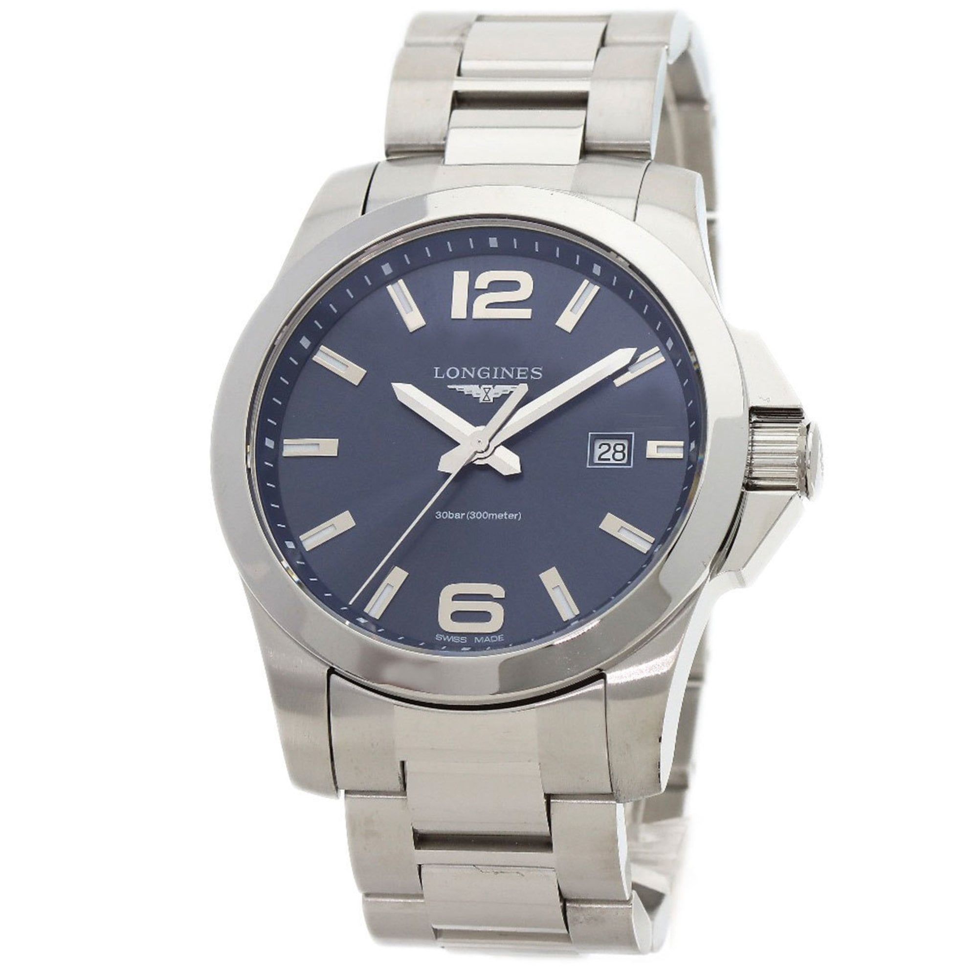 Longines L3.760.4 Conquest Watch Stainless Steel SS Men's LONGINES