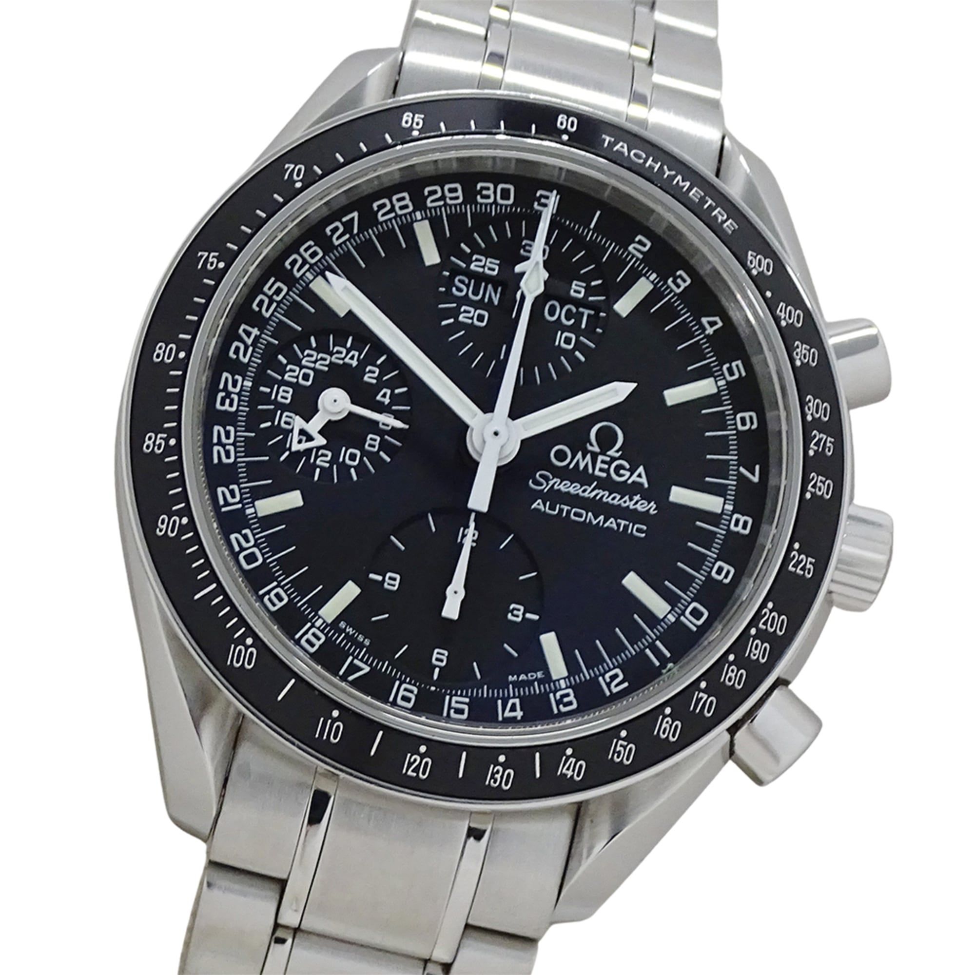 OMEGA Speedmaster Mark 40 Cosmos 3520.50 Men's Watch, Triple Calendar, Automatic, Stainless Steel, S