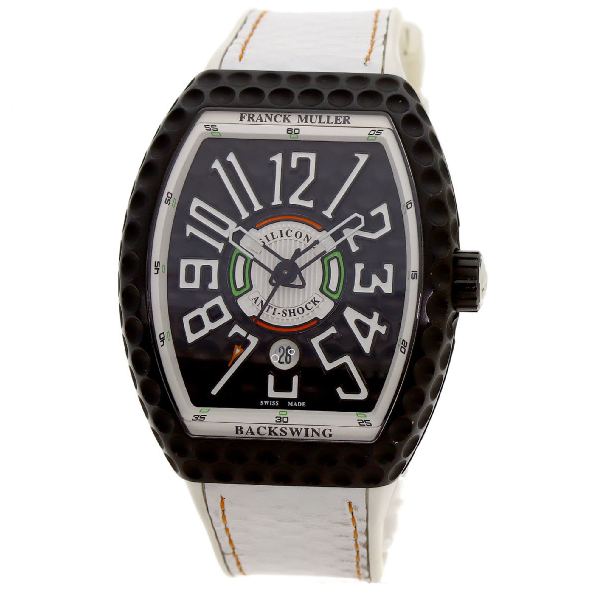 Franck Muller V45SCDT Golf Vanguard Backswing Watch, Titanium/Rubber, Men's