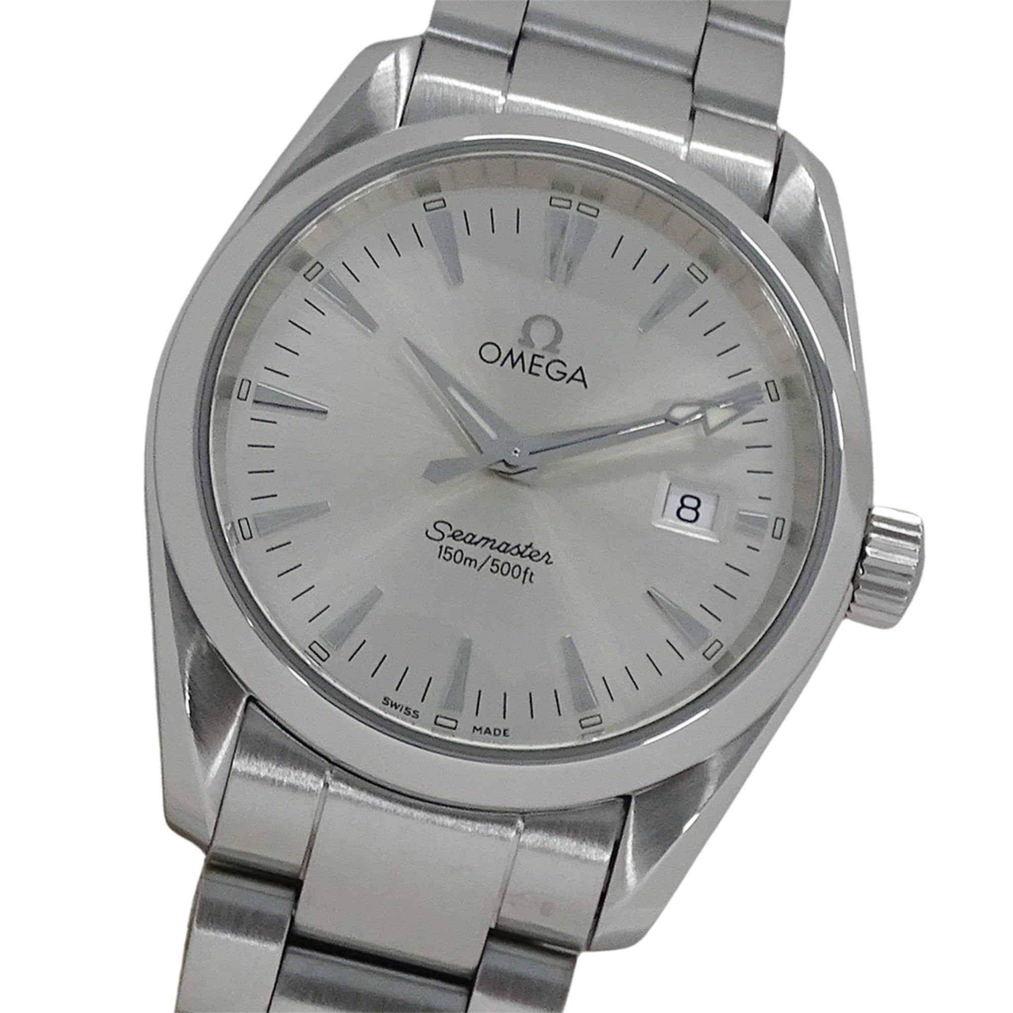 OMEGA Seamaster Aqua Terra 2518.30 Men's Watch, 150m, Date, Quartz Movement, Stainless Steel, Silver