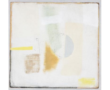 λ JOHN WELLS (BRITISH 1907-2000)THOUGHTS OF SPRINGOil on cardTitled and stamped with studio stamp (verso)35.5 x 37.5cm (13¾ x