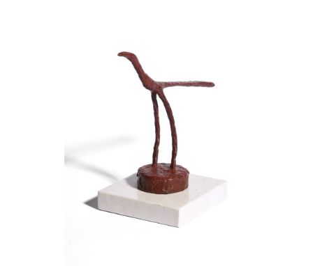 λ BREON O'CASEY (BRITISH 1928-2011)RED BIRD  BronzeInscribed with initials and numbered II/IX (on the underside of base)Heigh