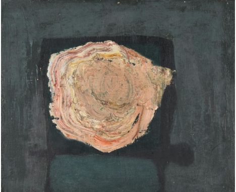 λ PRUNELLA CLOUGH (BRITISH 1919-1999)ROSEOil on board20 x 24cm (7¾ x 9¼ in.)Painted in 1962.Provenance: Redfern Gallery, Lond