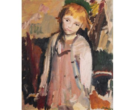 λ DAVID BOMBERG (BRITISH 1890-1957)PORTRAIT OF ETHEL  Oil on canvas Signed (lower right); further signed, titled, and dated 1