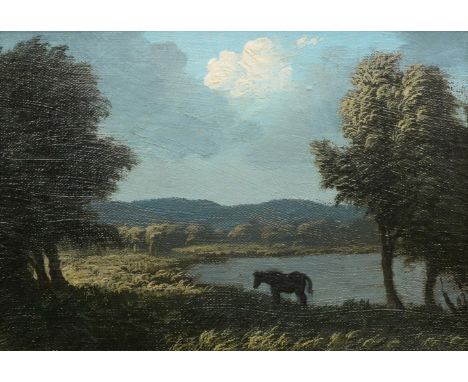 λ ALGERNON NEWTON (BRITISH 1880-1968)RIVER STOUR, ESSEX  Oil on canvas laid down to boardInscribed and dated "To Sally/with l