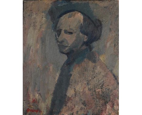 λ DAVID BOMBERG (BRITISH 1890-1957)SELF-PORTRAIT Oil on boardSigned and dated 37 (lower left)59 x 49cm (23 x 19¼ in.)With ano