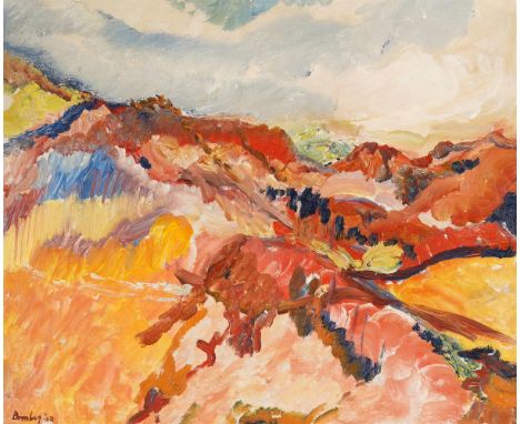 λ DAVID BOMBERG (BRITISH 1890-1957)HILLS ABOVE CHRISOSTOMAS MONASTERY, CYPRUSOil on canvas Signed and dated 48 (lower right);
