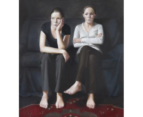 λ JOHANNA LOGAN (SCOTTISH B. 1972)A NIGHT IN Oil on canvas Signed (lower right); signed, titled and dated 1997/98 to canvas o