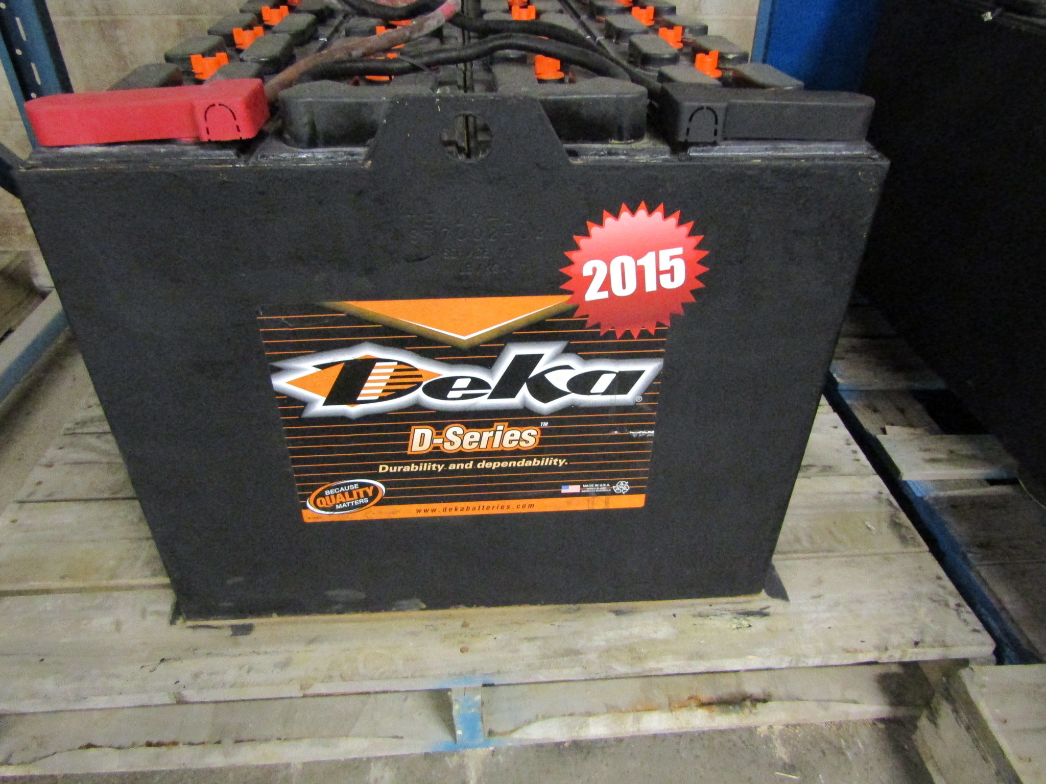 Mint 2015 DEKA 48V Forklift Battery DSeries Unit