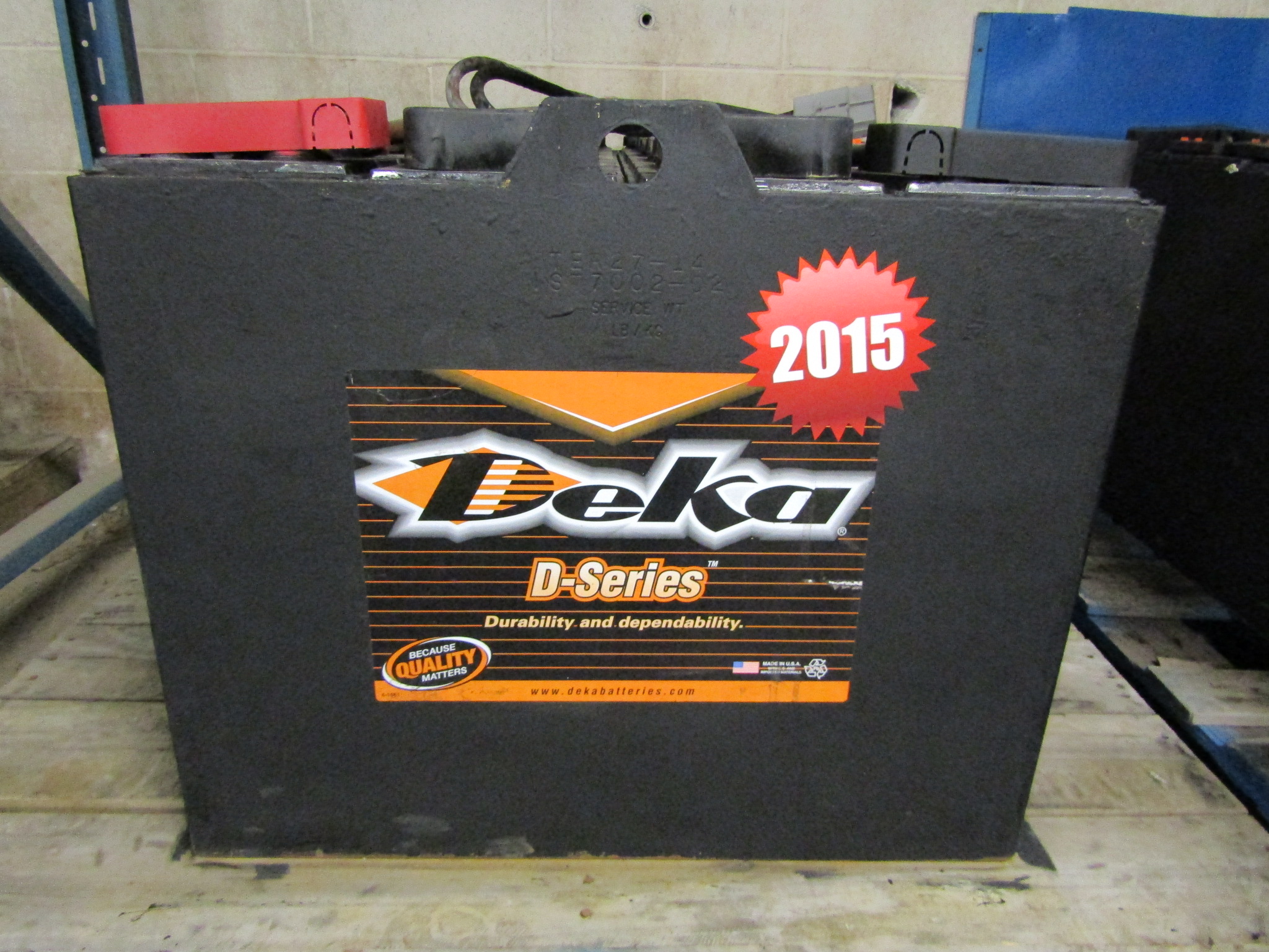 Mint 2015 DEKA 48V Forklift Battery DSeries Unit