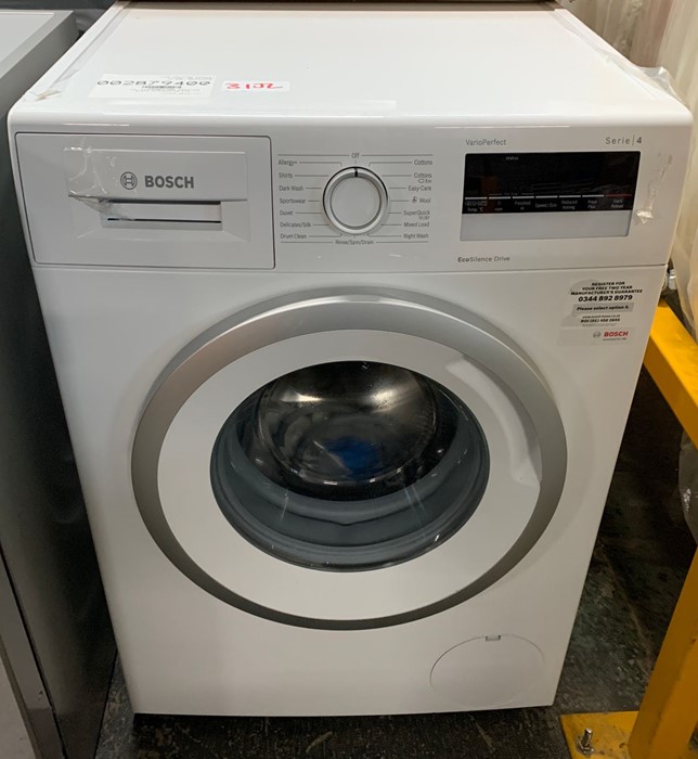 BOSCH WAN28201GB WASHING MACHINE RRP £429 SOURCED FROM JOHN LEWIS ...